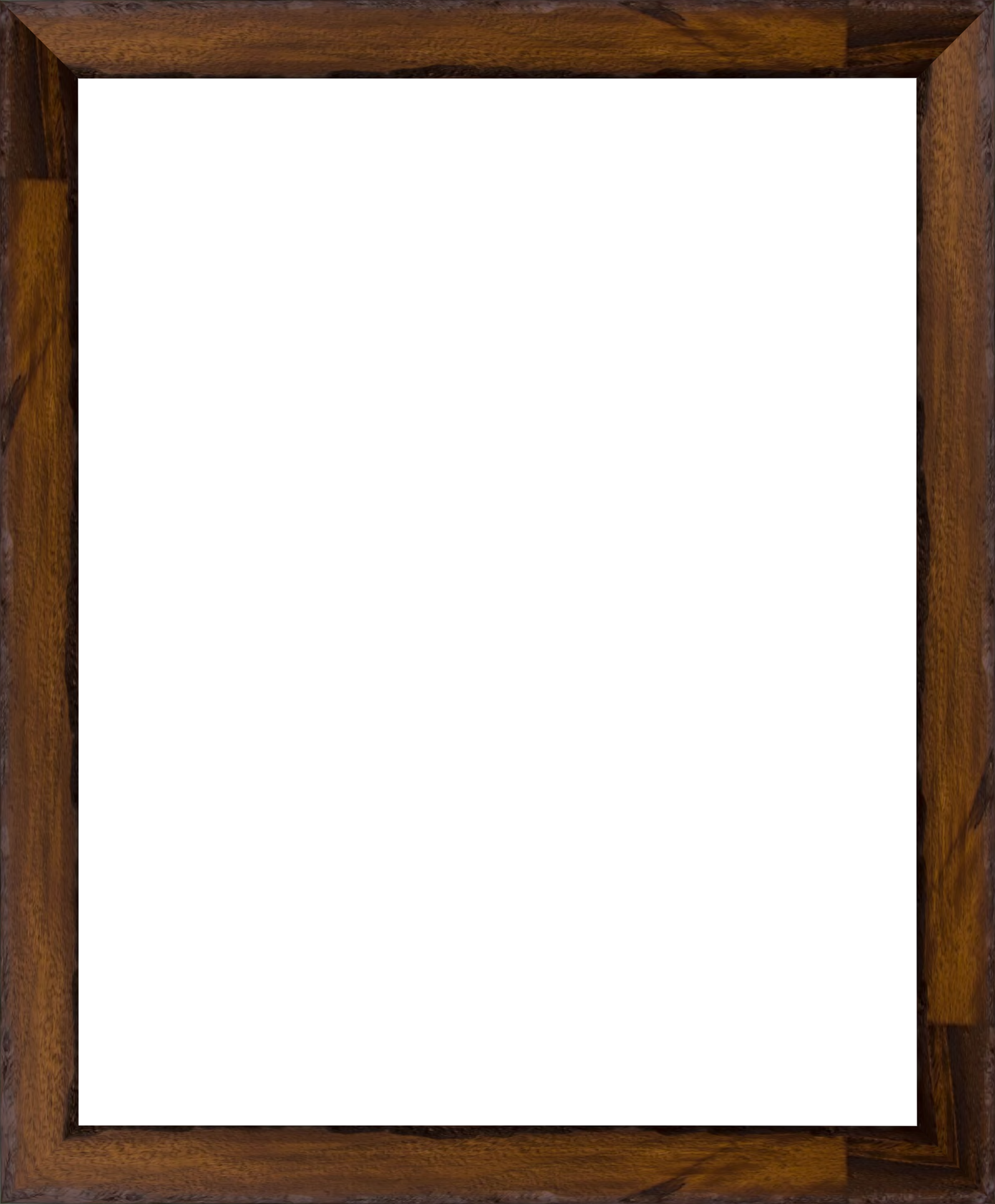 1" Walnut Burl Wood Frame