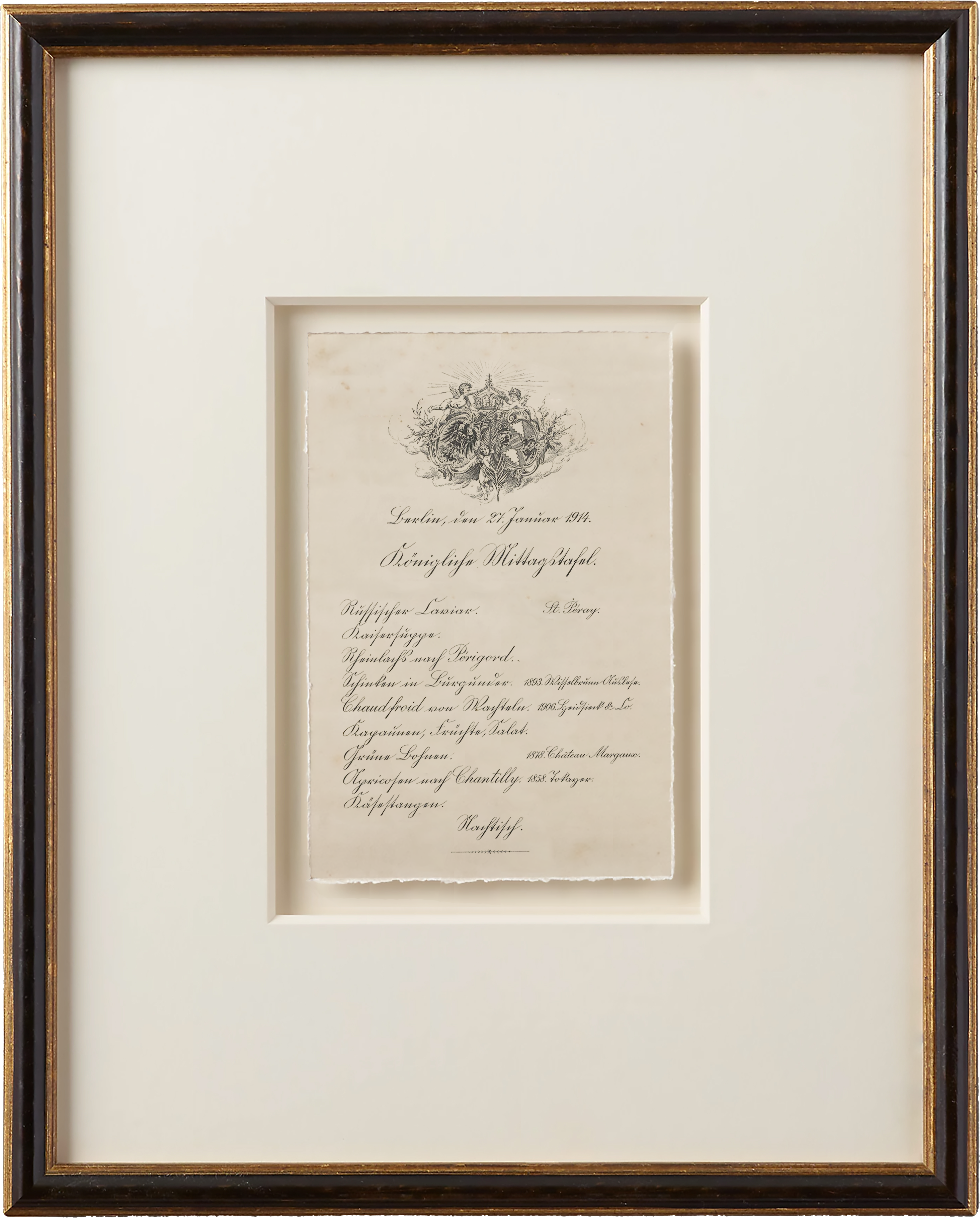 Vintage French Menus - 1914