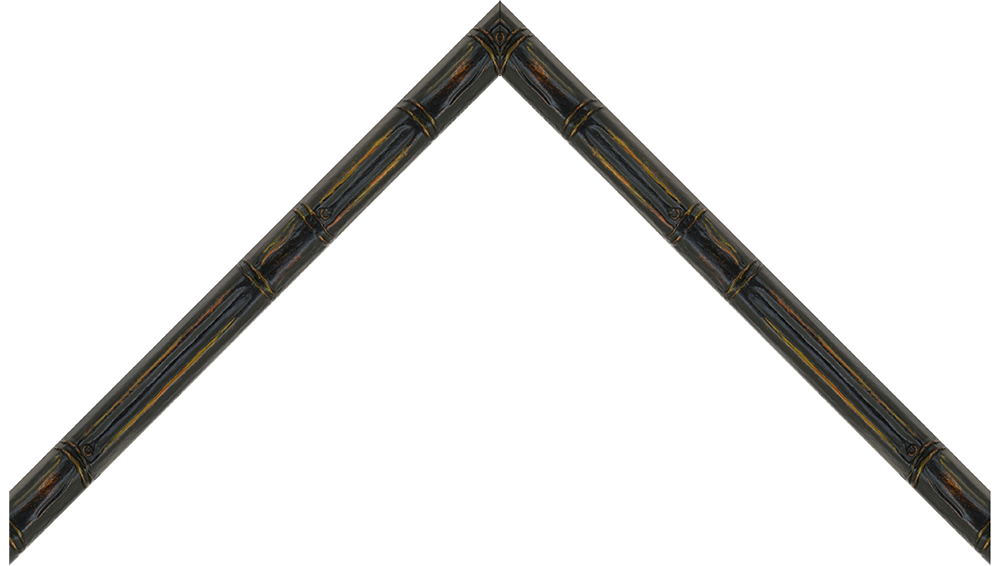3/4" Antique Patina Bamboo Picture Frame