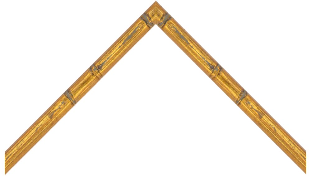 3/4" Antique Patina Bamboo Picture Frame