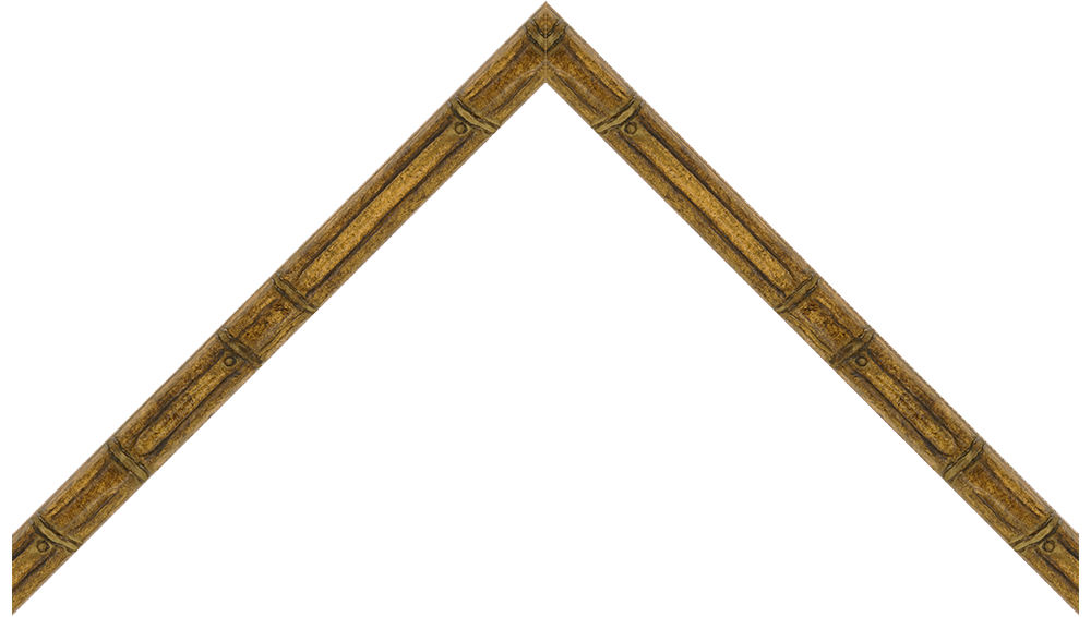 3/4" Antique Patina Bamboo Picture Frame