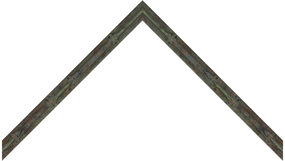 5/8" Antique Patina Bamboo Picture Frame