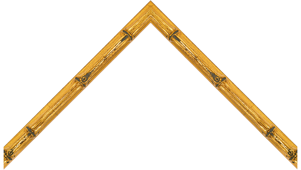 5/8" Antique Patina Bamboo Picture Frame