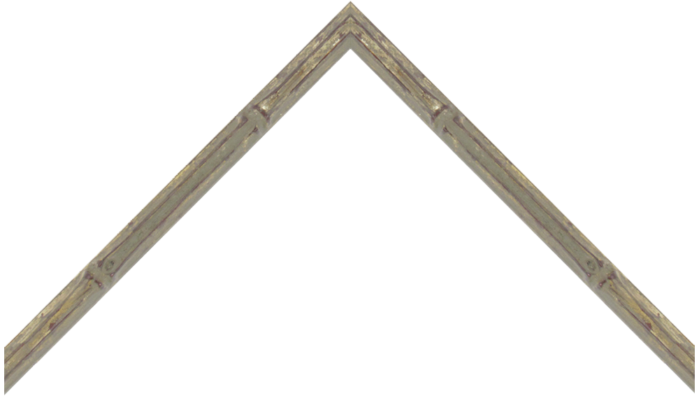 5/8" Antique Patina Bamboo Picture Frame
