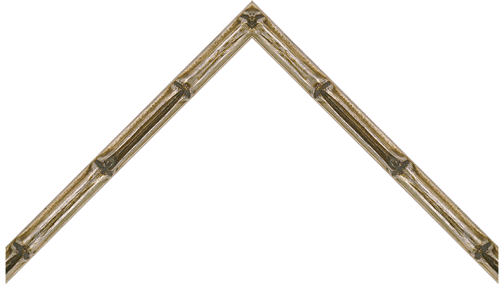 5/8" Antique Patina Bamboo Picture Frame