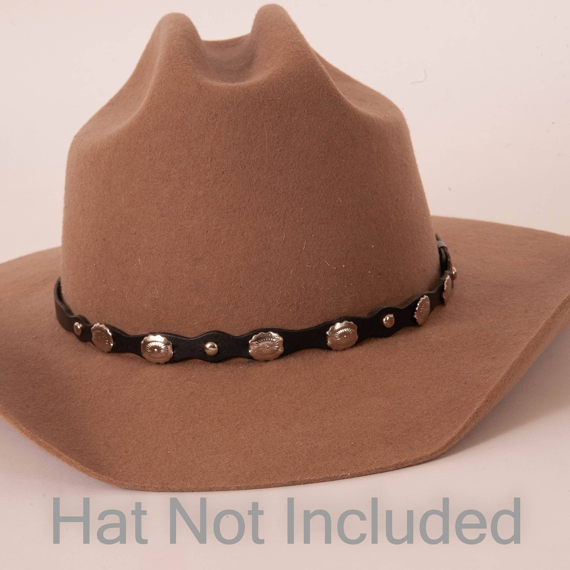 Western Concho Hat Band - Style Silverton