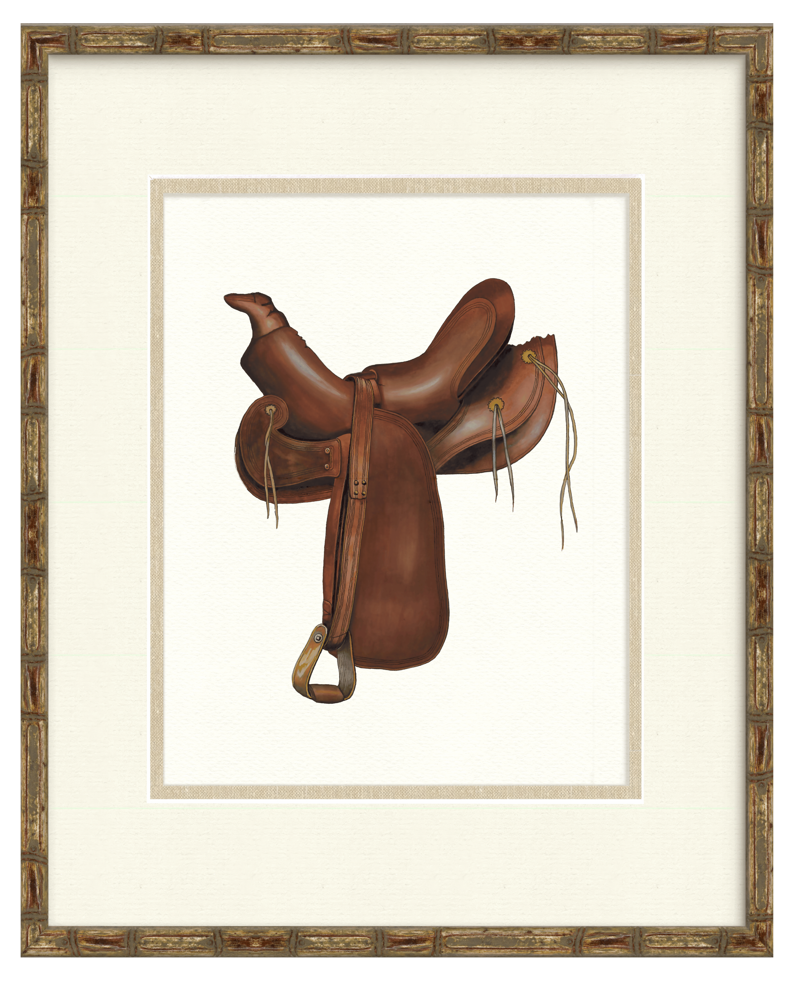 Vintage Saddle Illustrations - Abilene