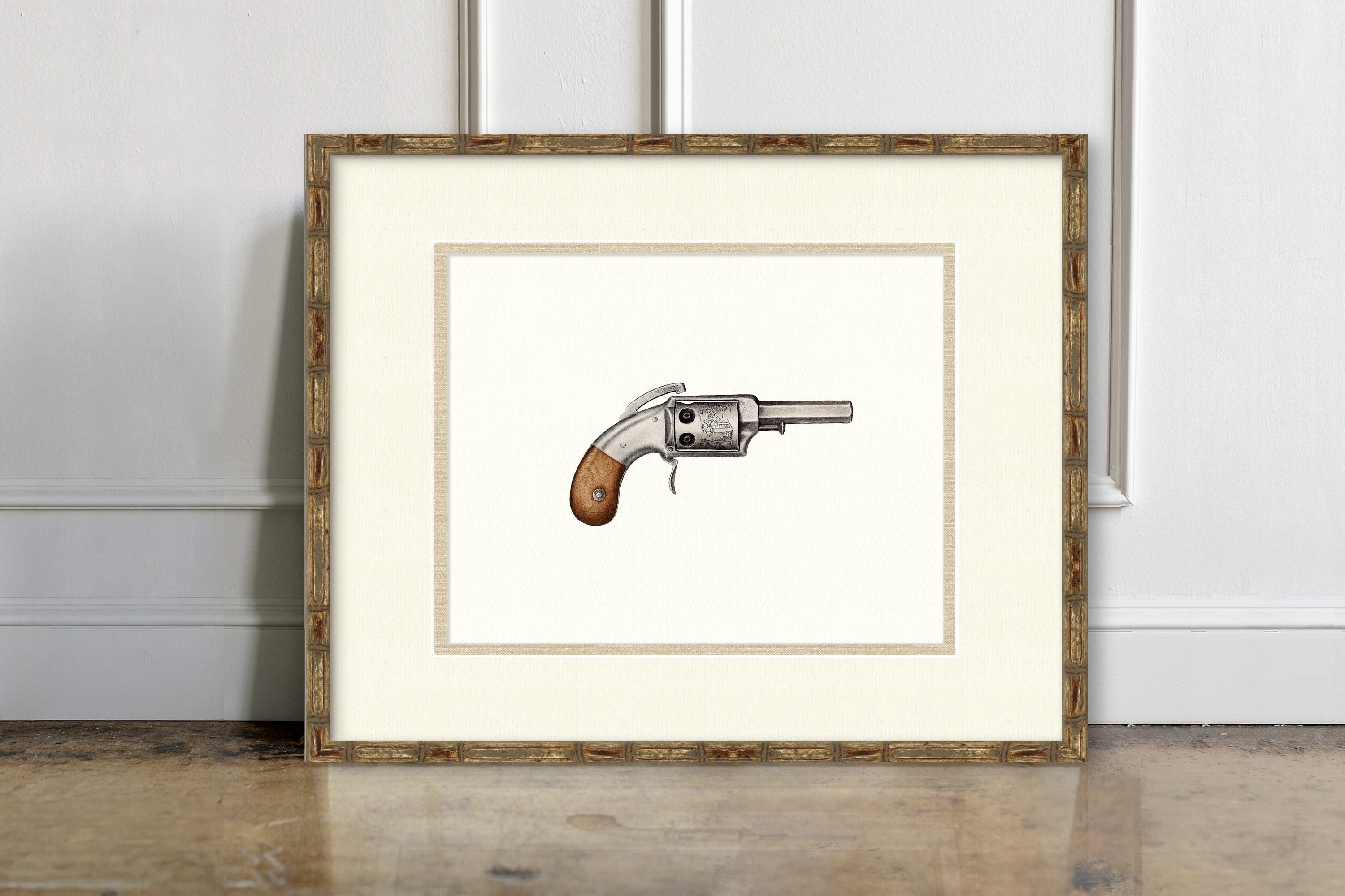 Antique Gun Illustrations - Allen & Wheelock Pocket Revolver