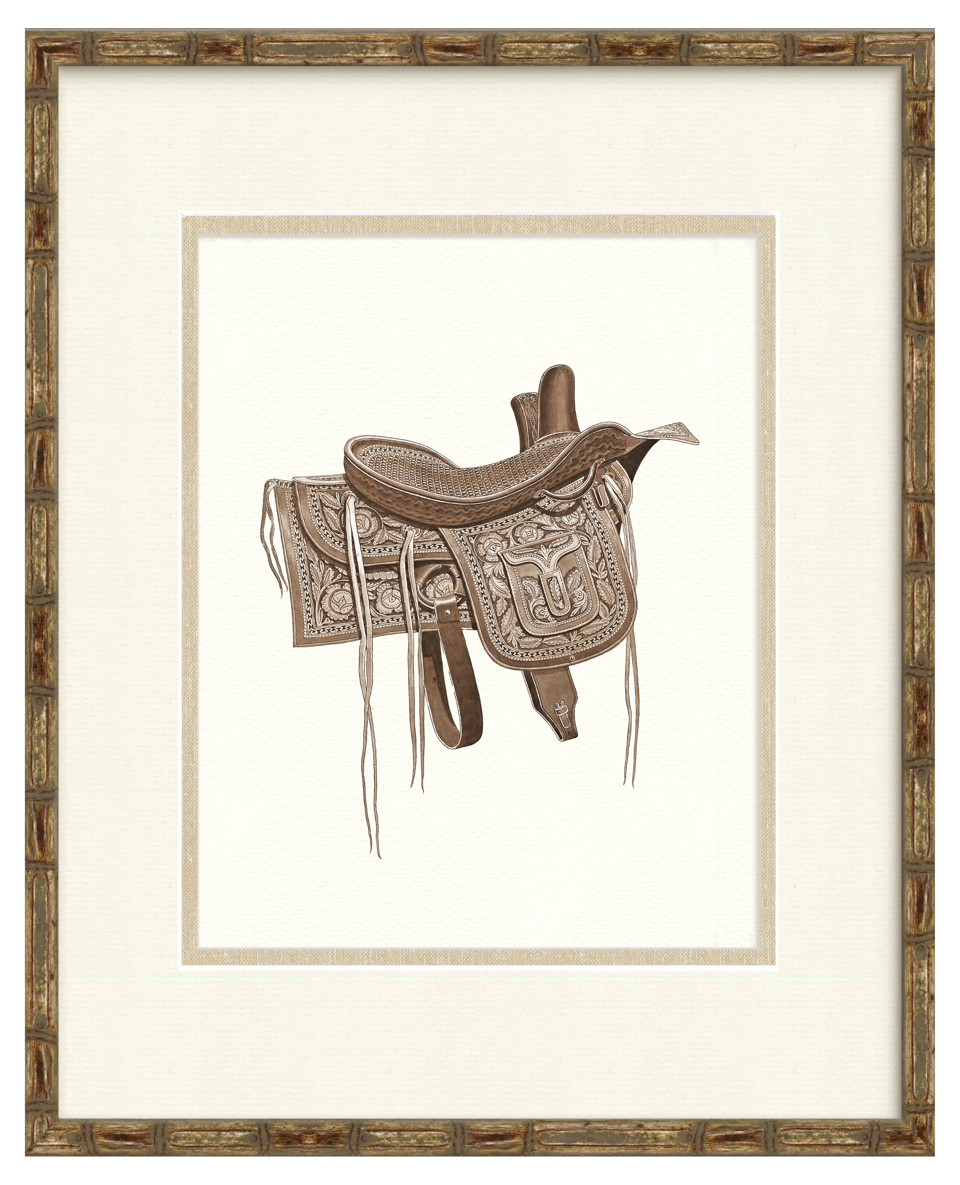 Vintage Saddle Illustrations - Bandera