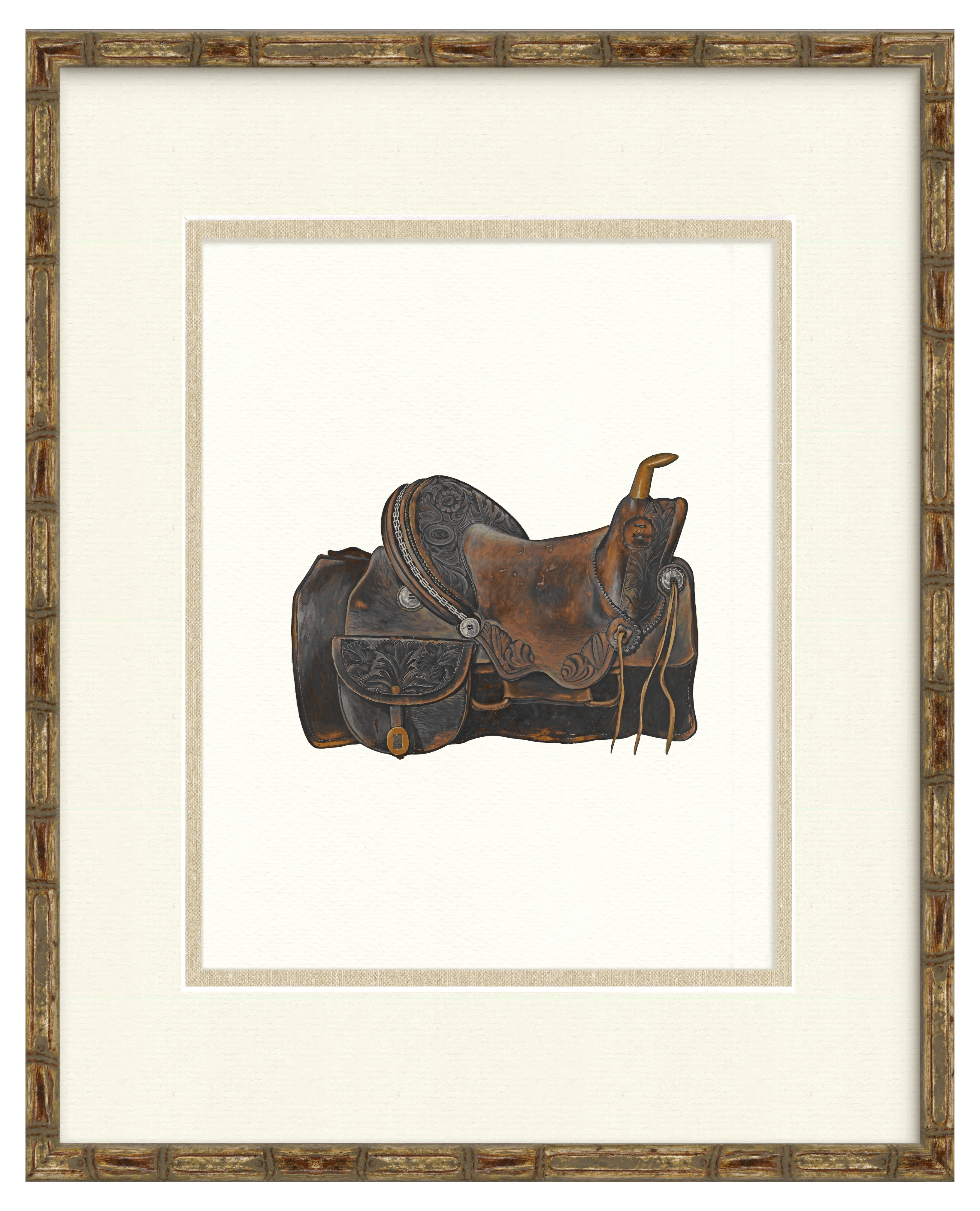 Vintage Saddle Illustrations - Calico