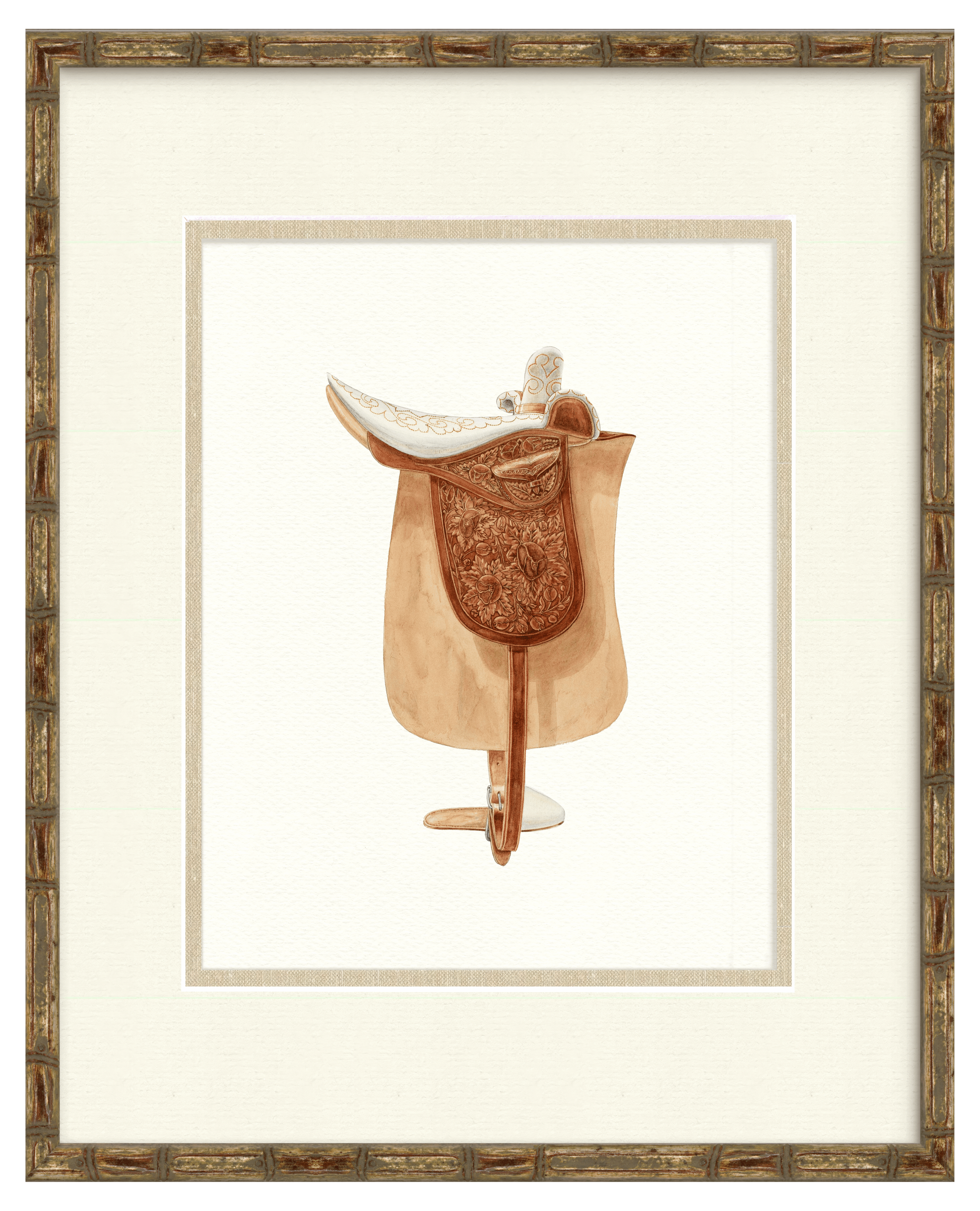 Vintage Saddle Illustrations - Colorado
