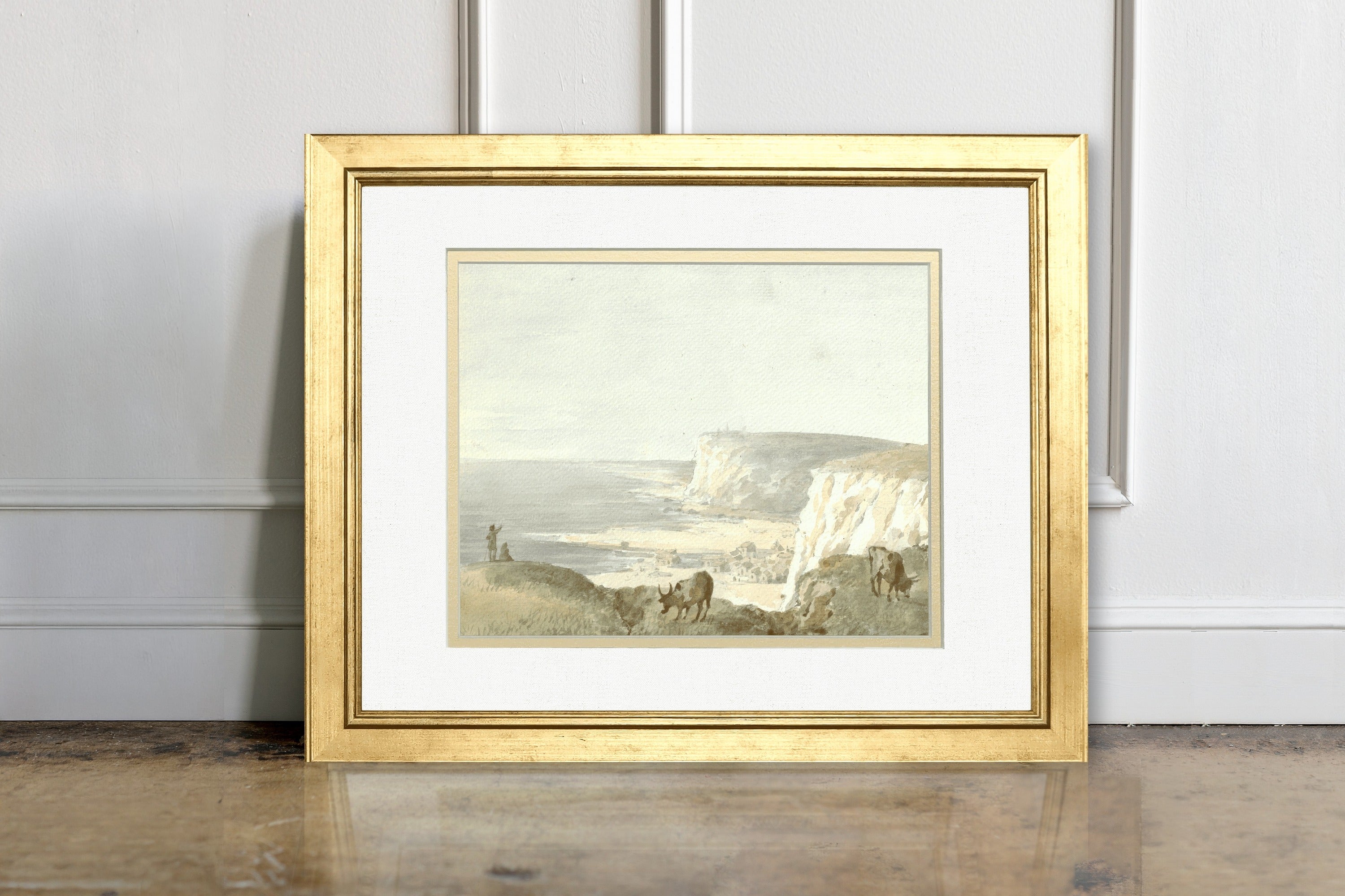 French Chateau Watercolors - Cliffs