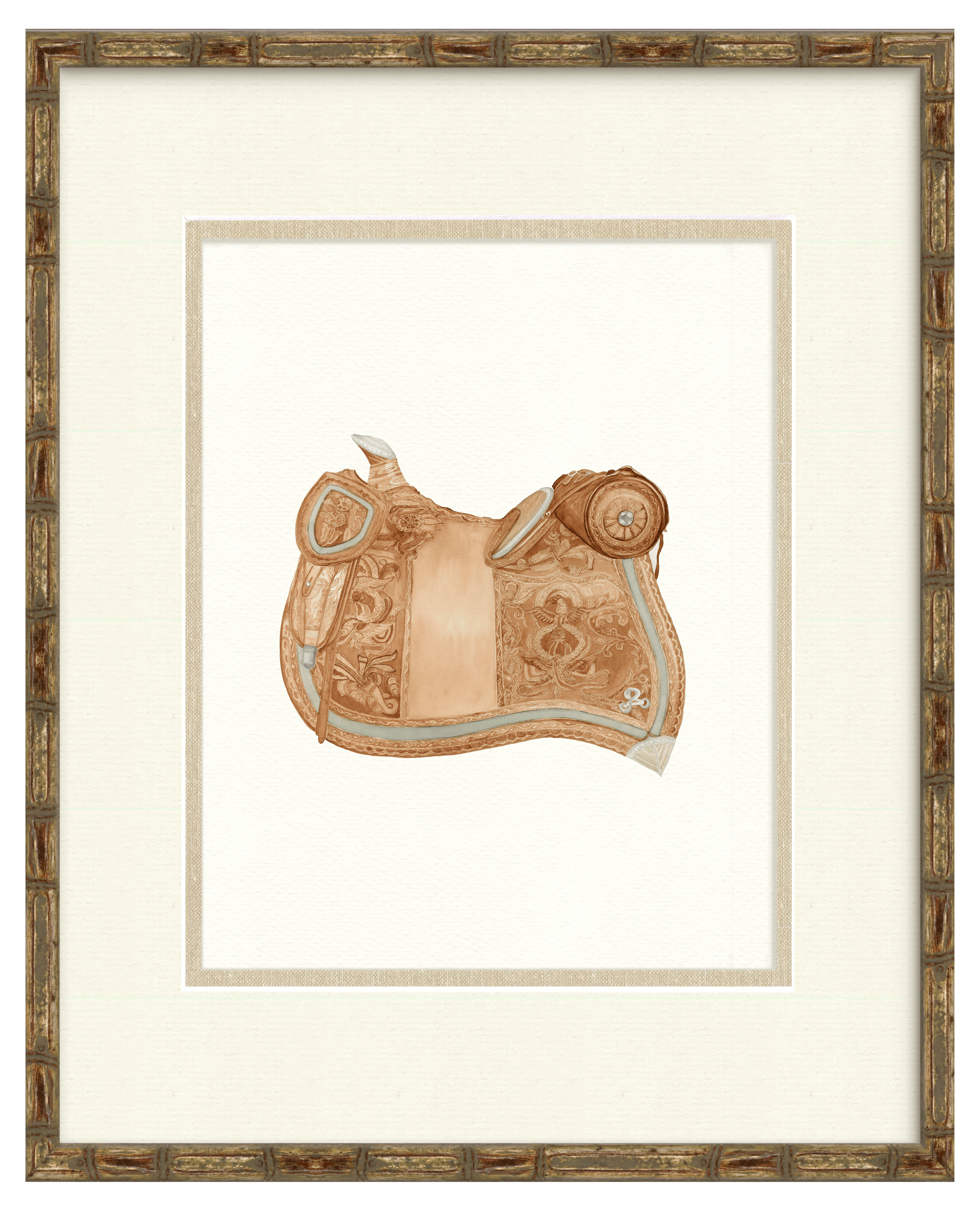 Vintage Saddle Illustrations - Kansas