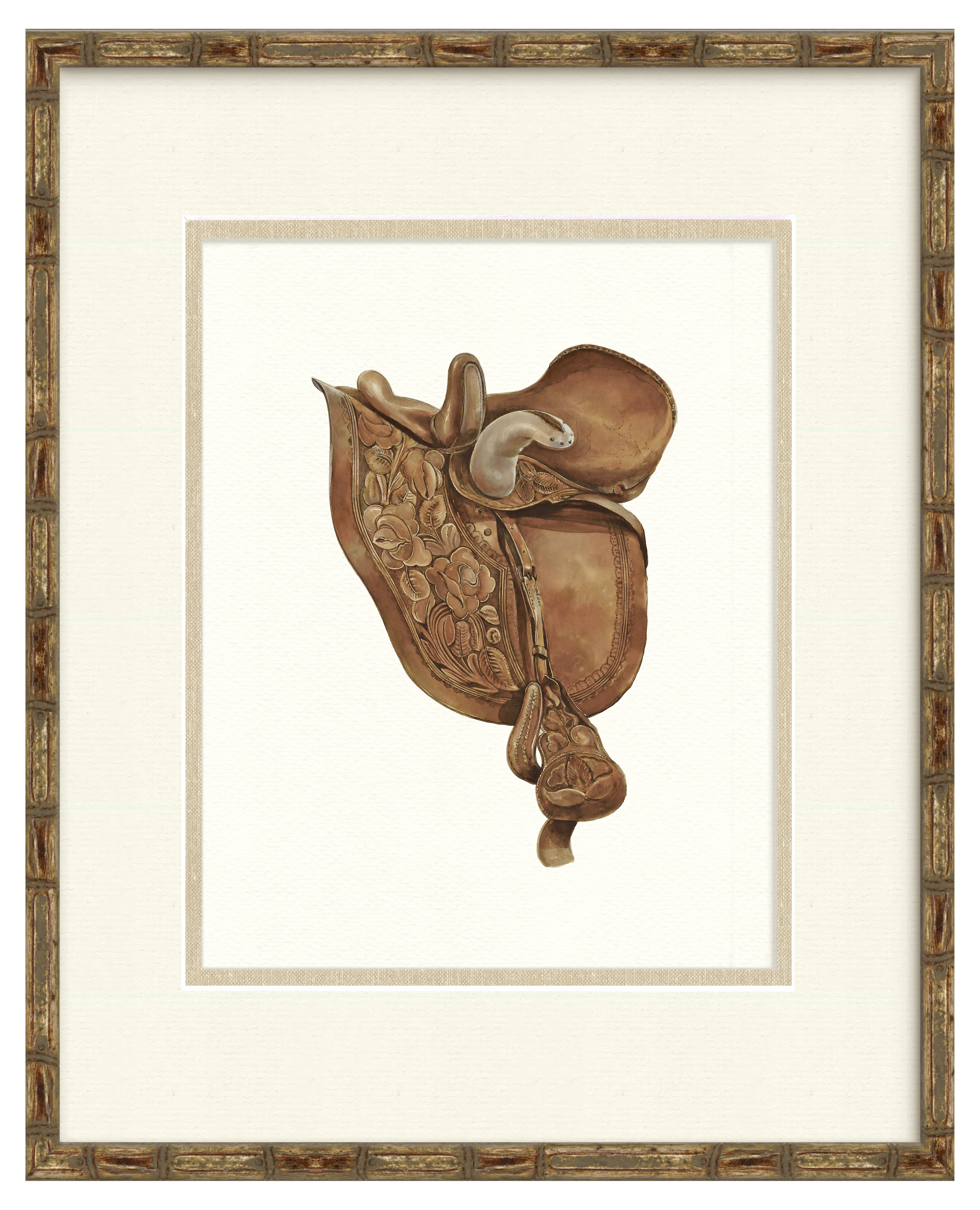 Vintage Saddle Illustrations - Laredo