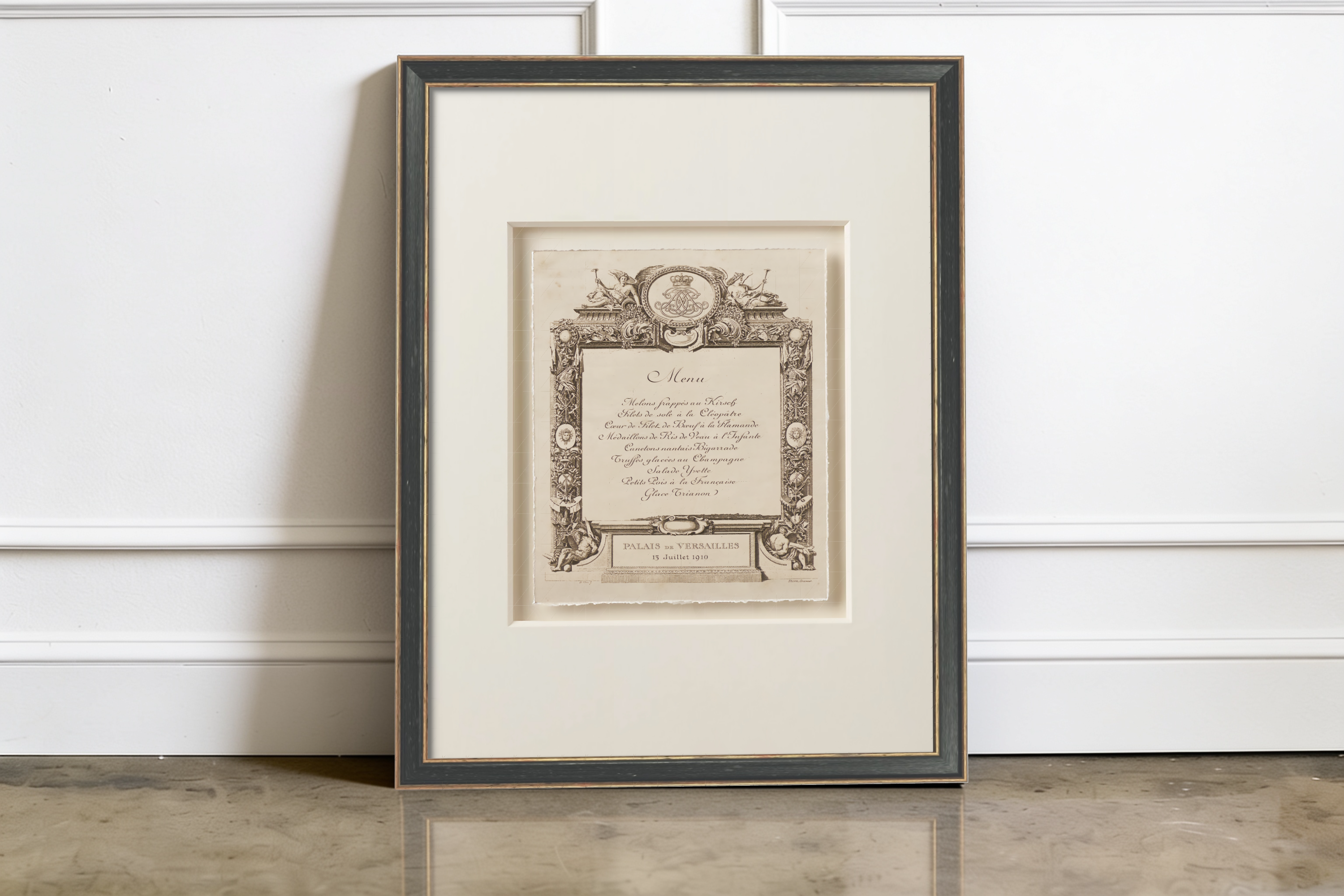 Vintage French Menus - July 1910