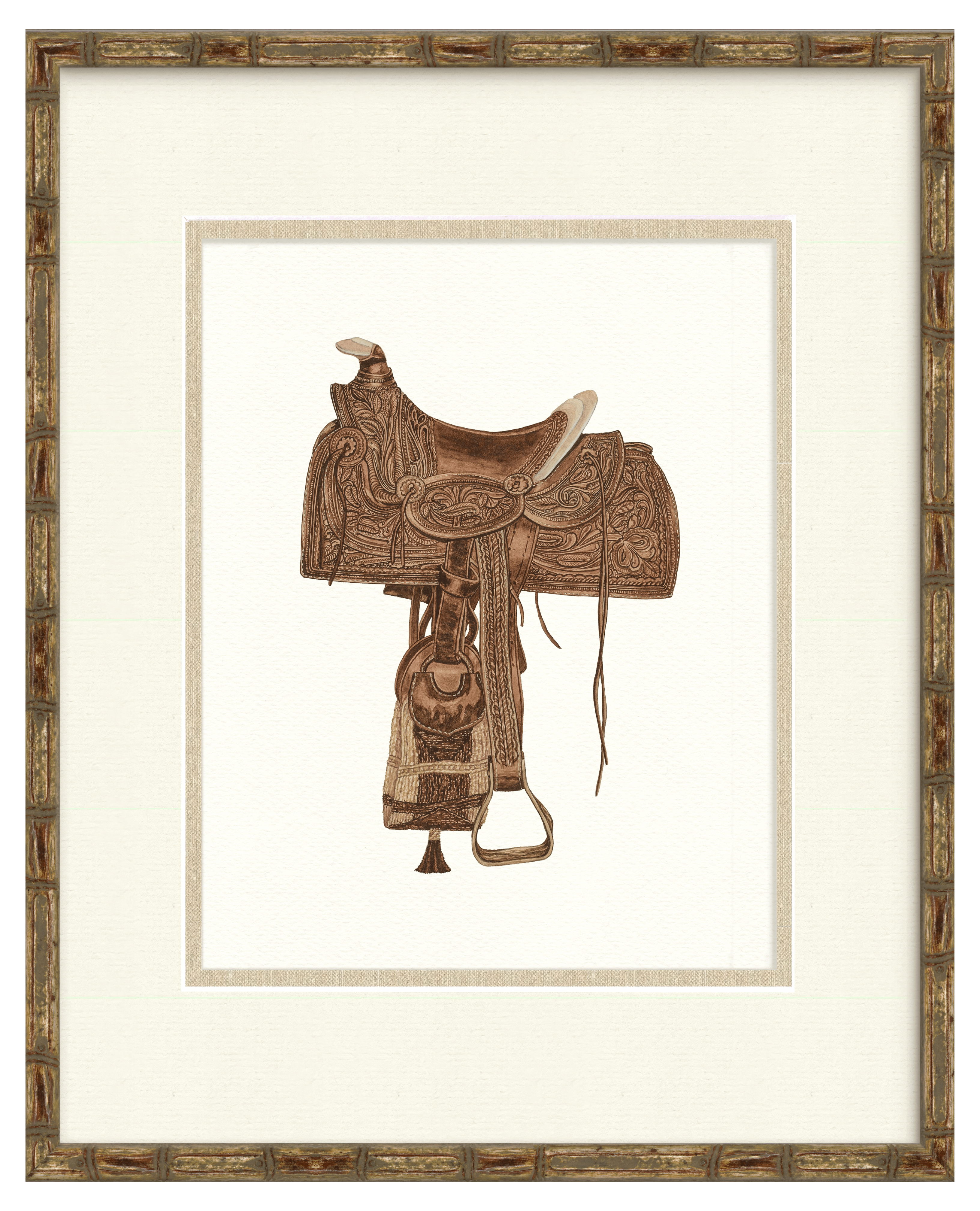 Vintage Saddle Illustrations - Utah