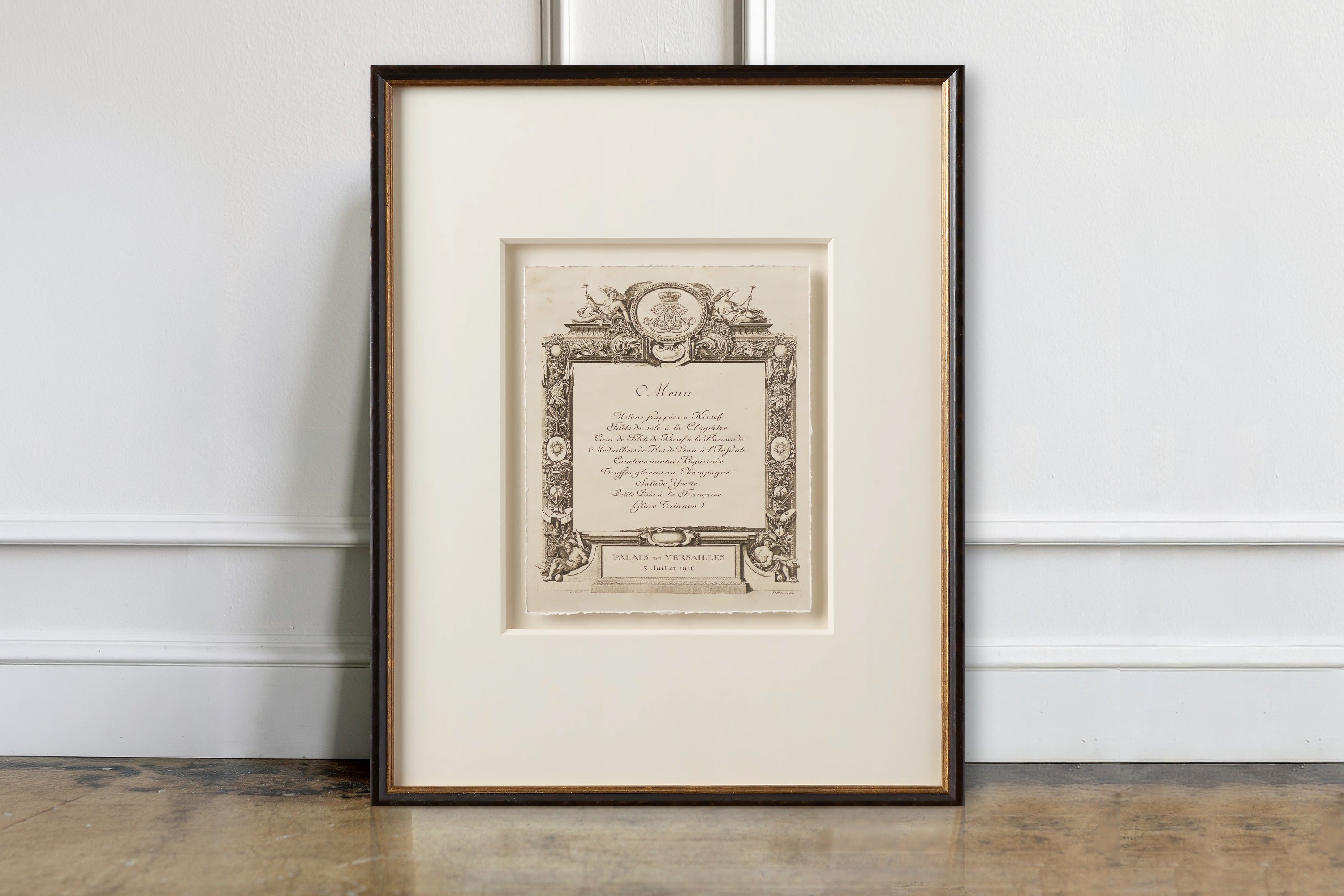 Vintage French Menus - July 1910