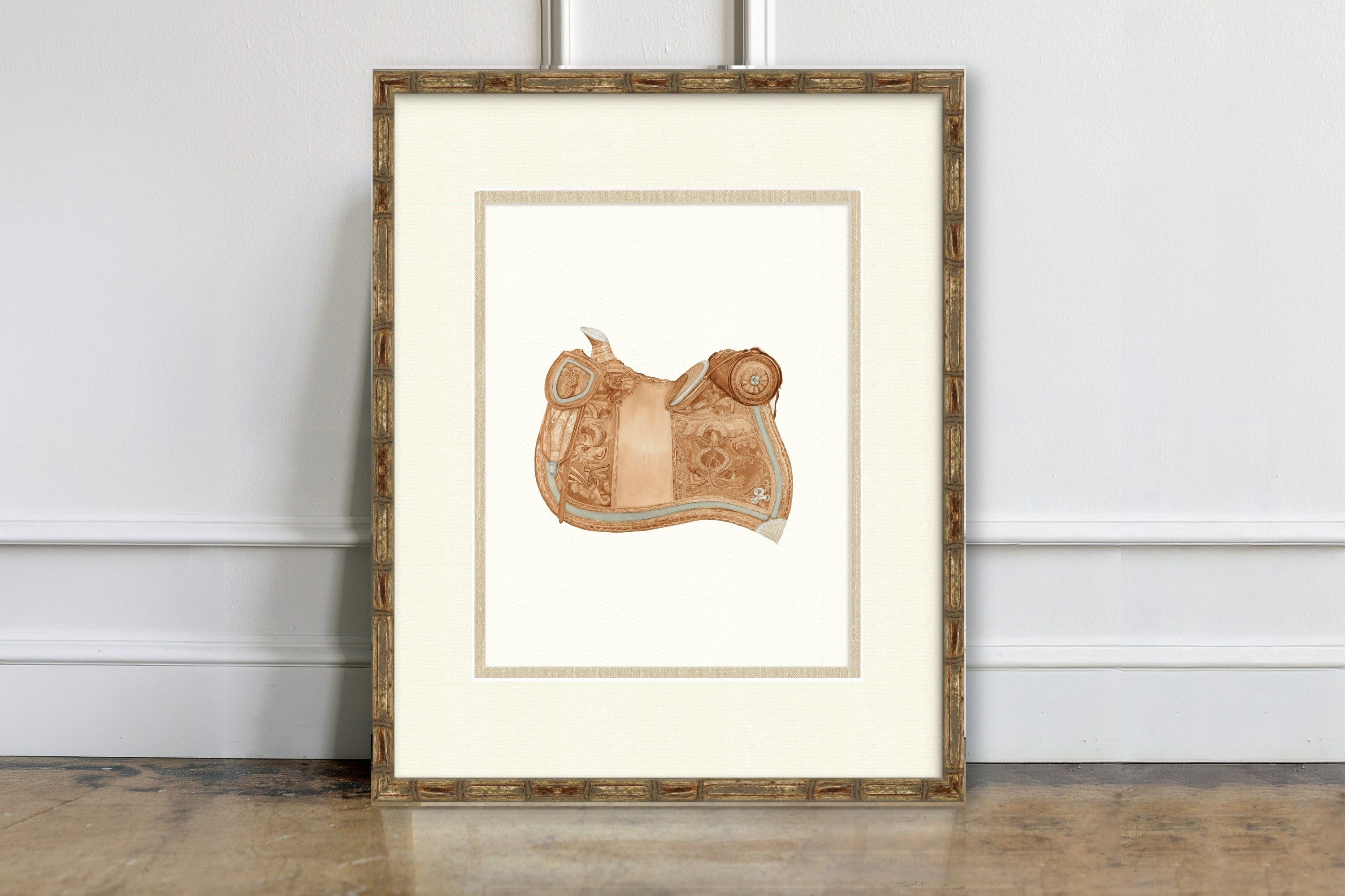 Vintage Saddle Illustrations - Kansas