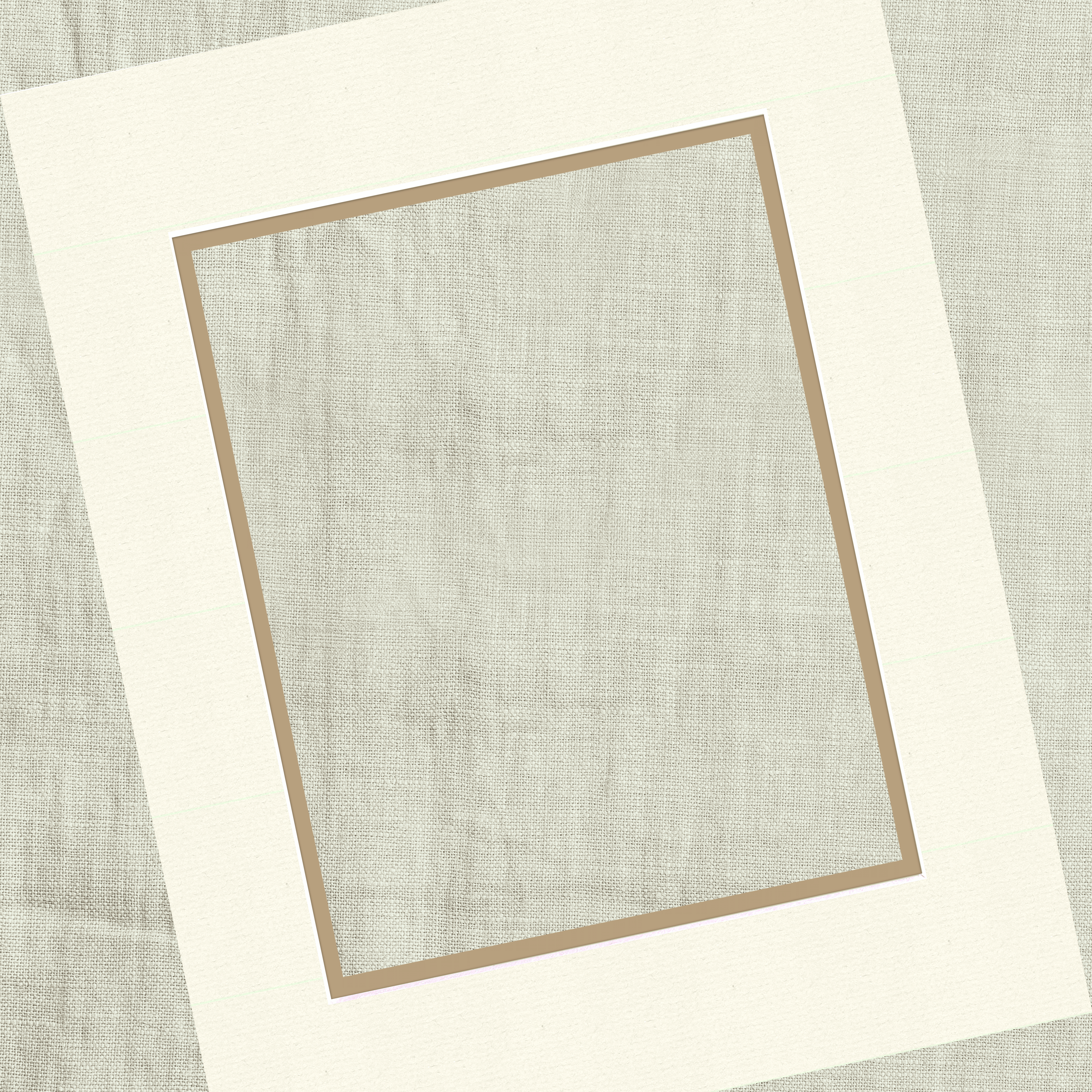 Antique White & Sahara Double Mats