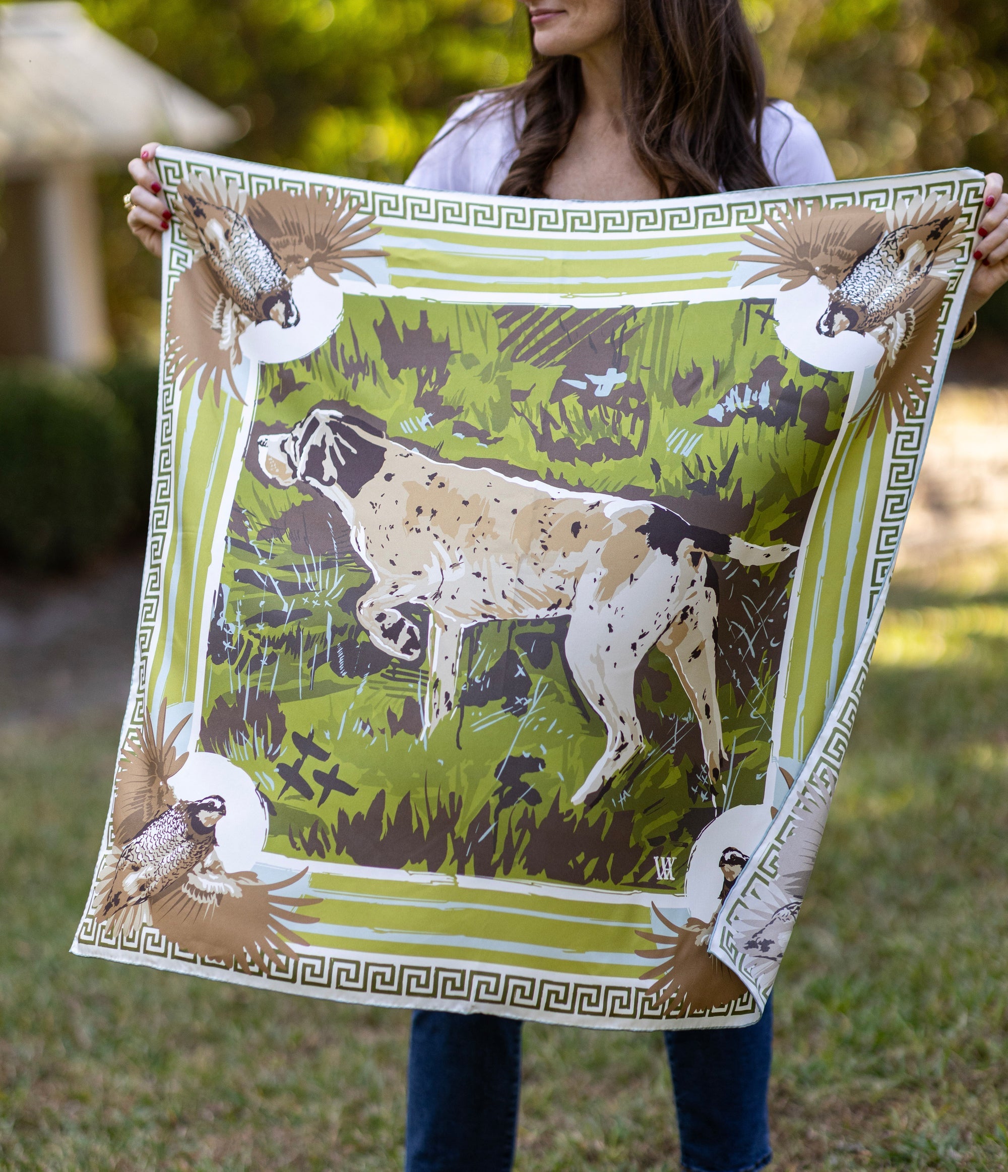 English Pointer Silk Scarf