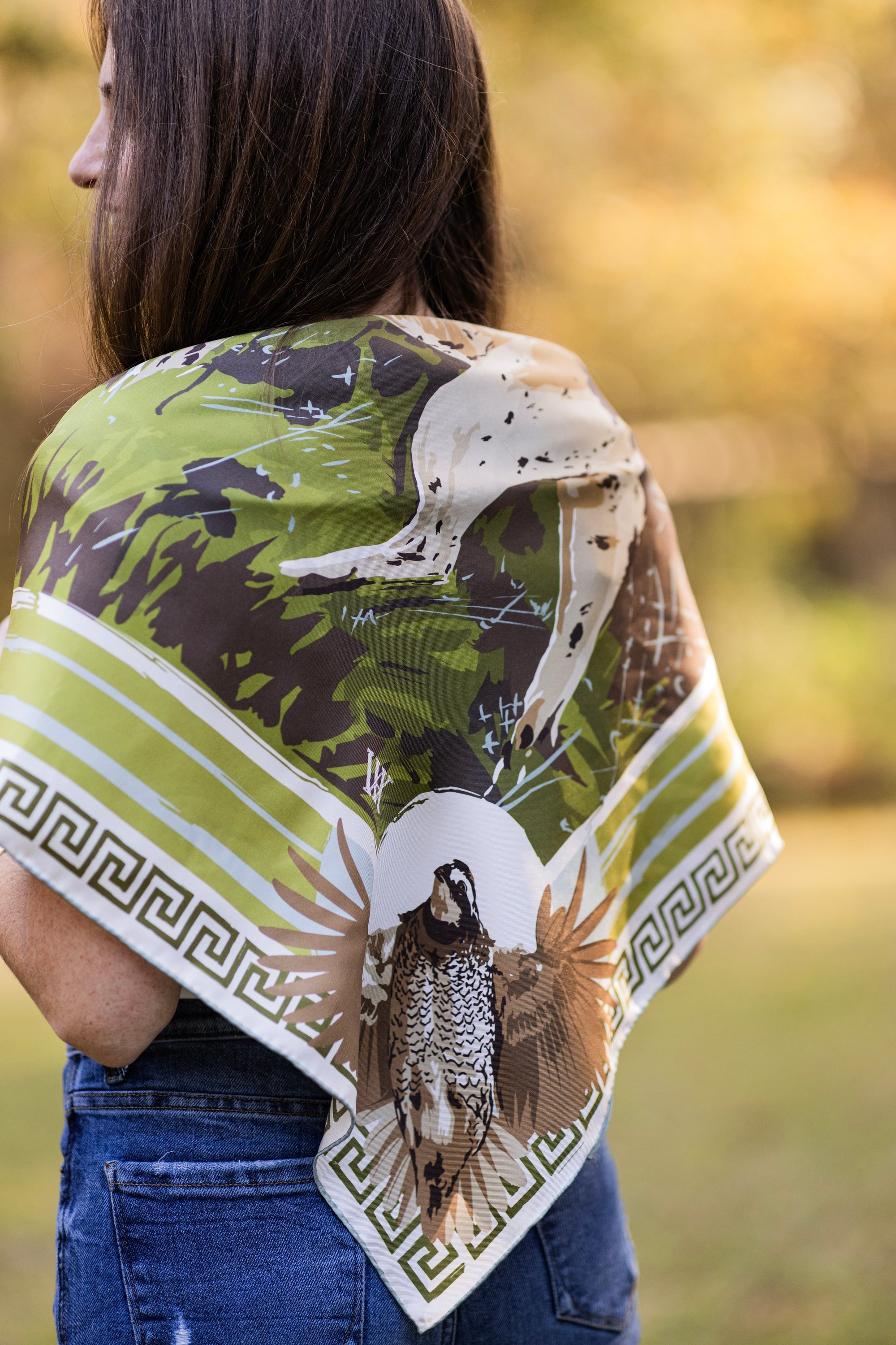 English Pointer Silk Scarf