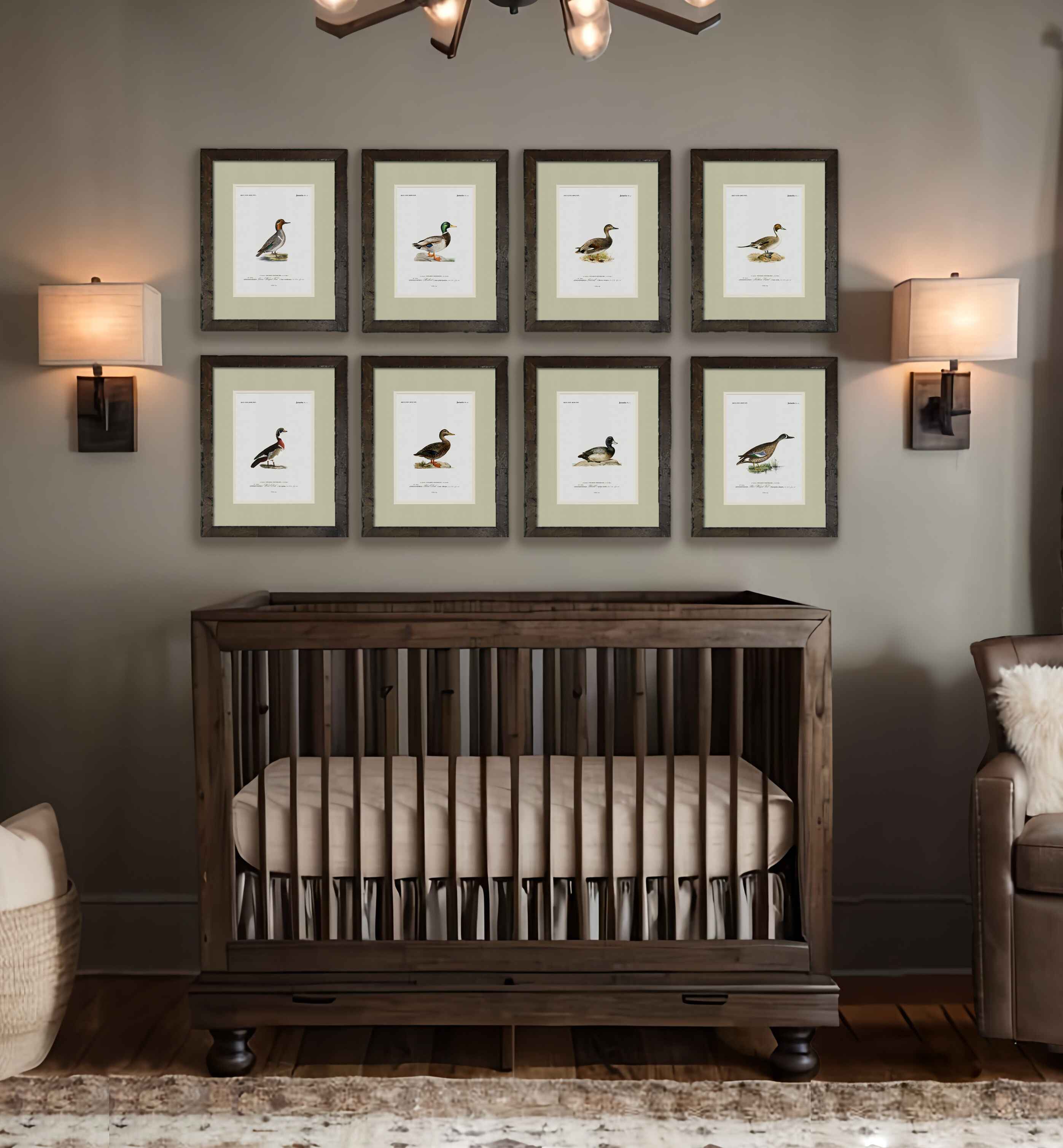 1⅜” Rustic Walnut Wood Frame