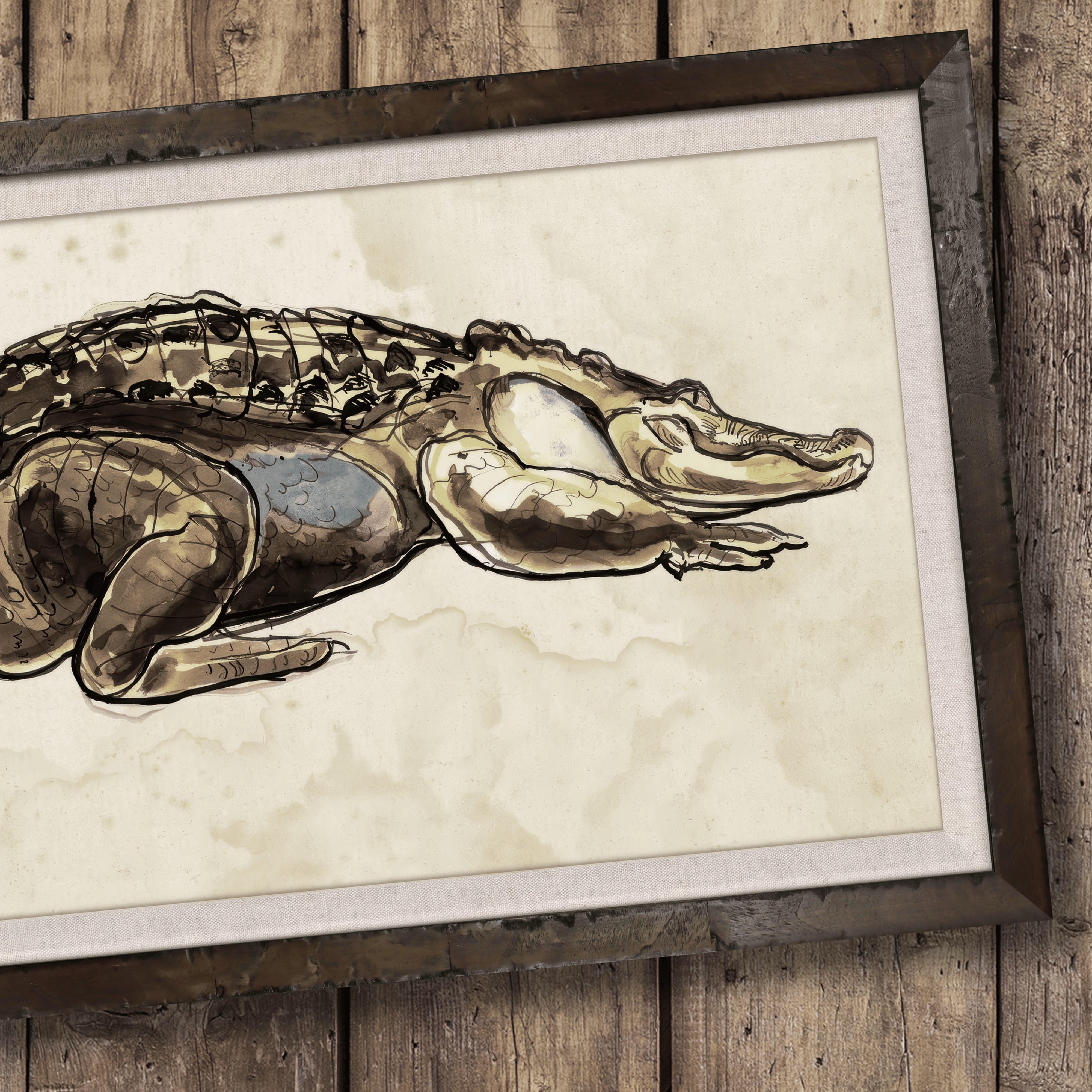 1⅜” Rustic Burl Wood Frame