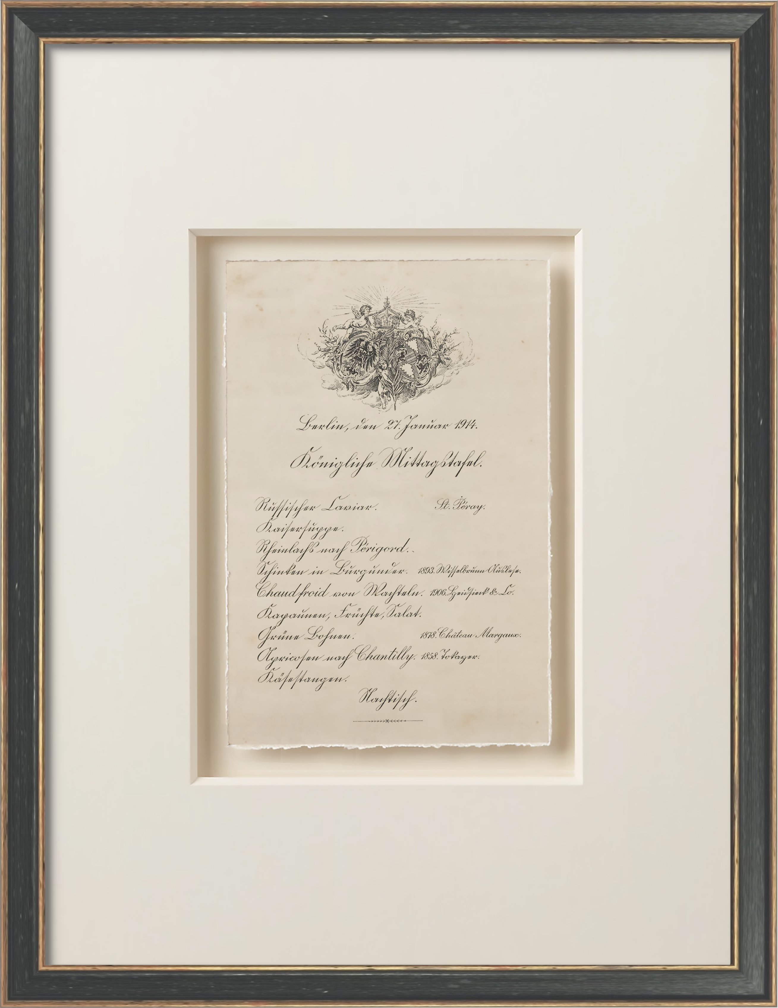 Vintage French Menus - 1914