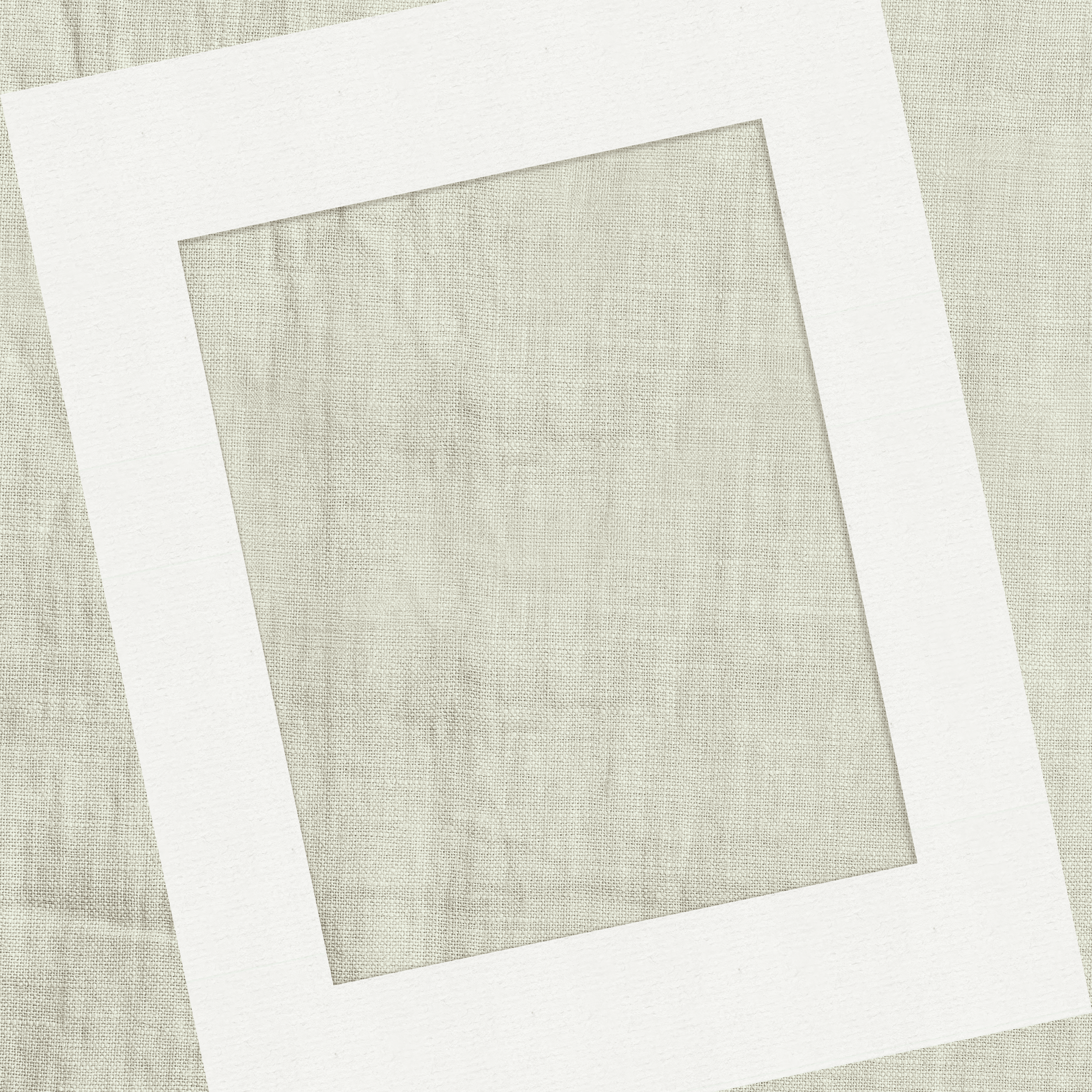 Textured Bright White Single Mat