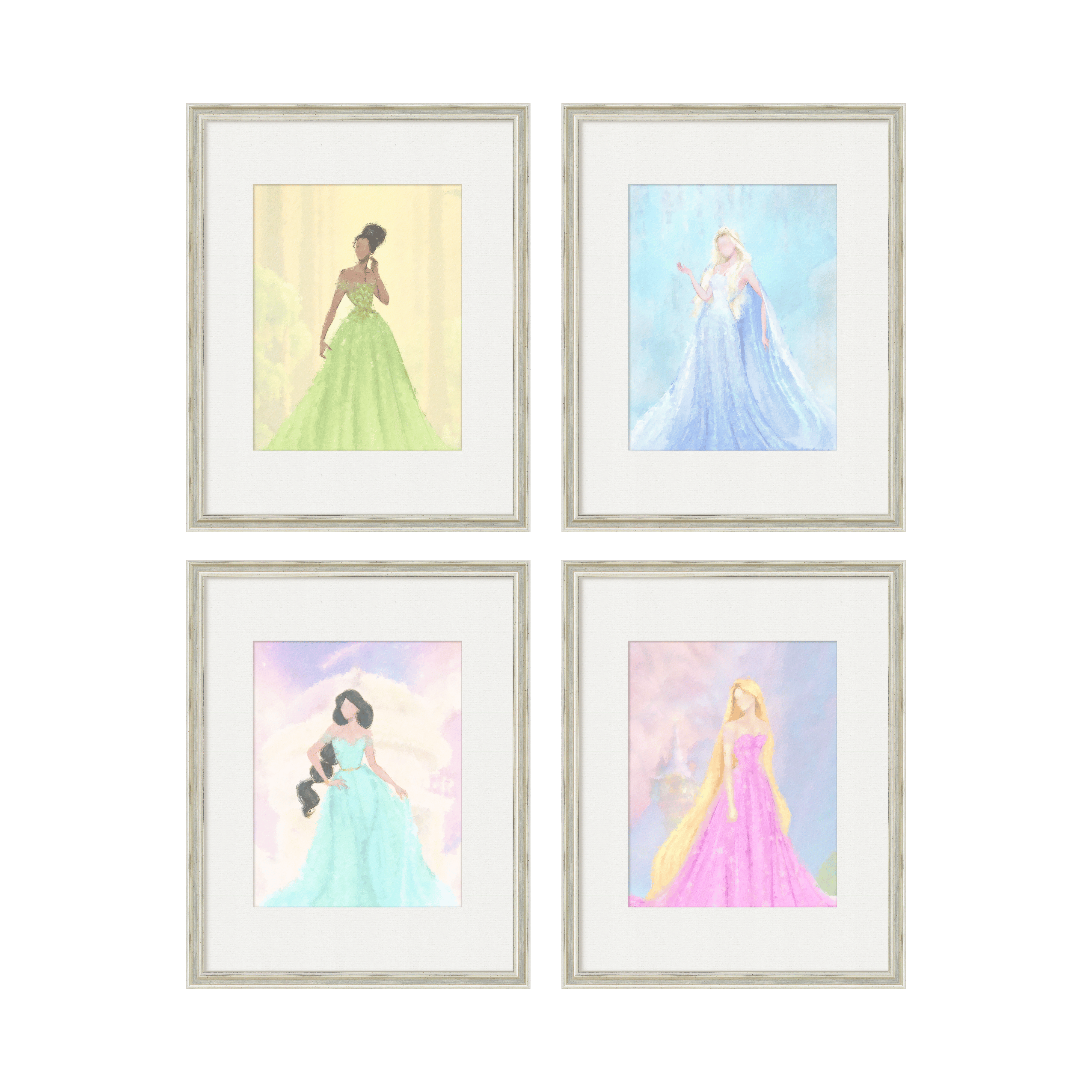 Princess Portraits - Curated Set of 4: Vol. II