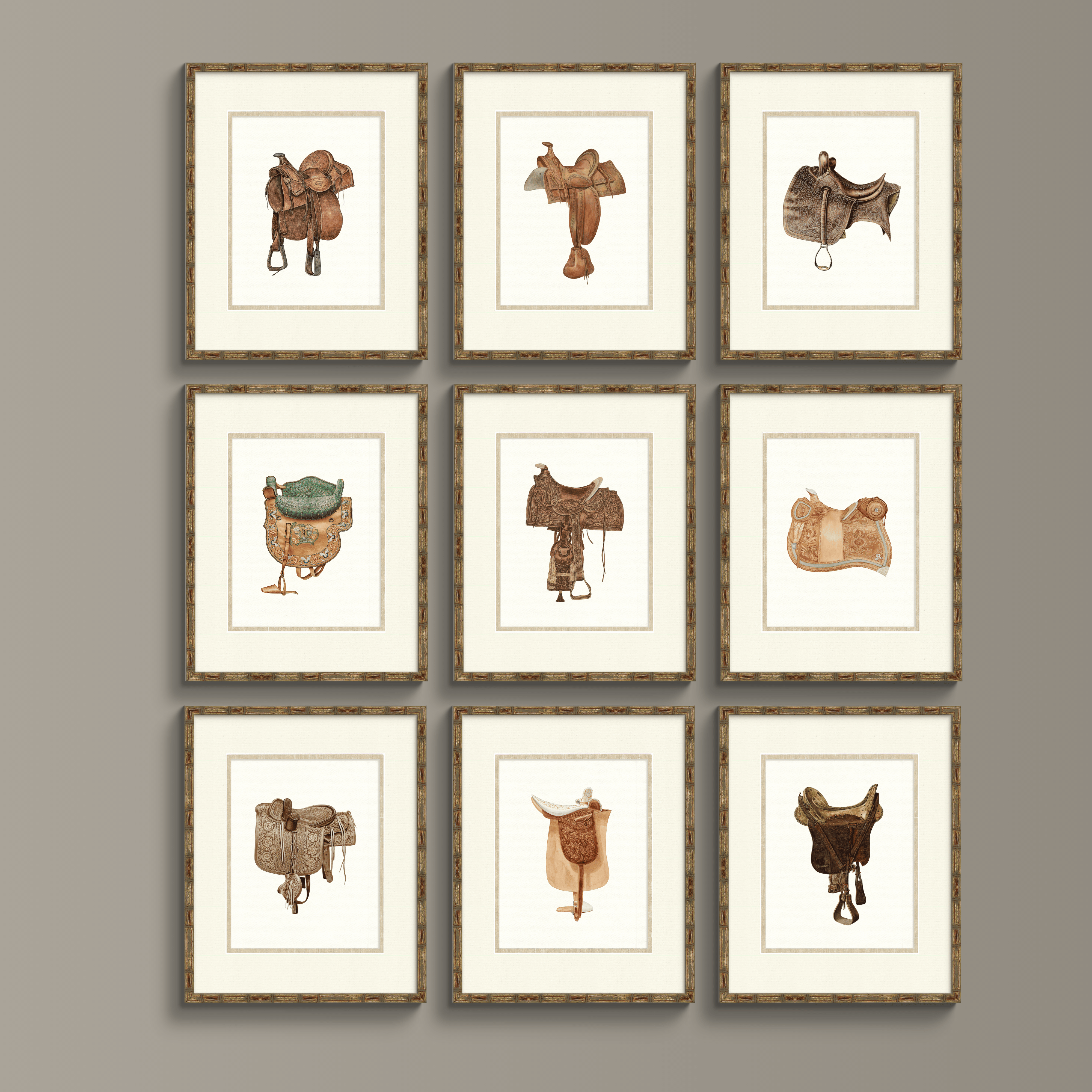 Vintage Saddle Illustrations - Durango