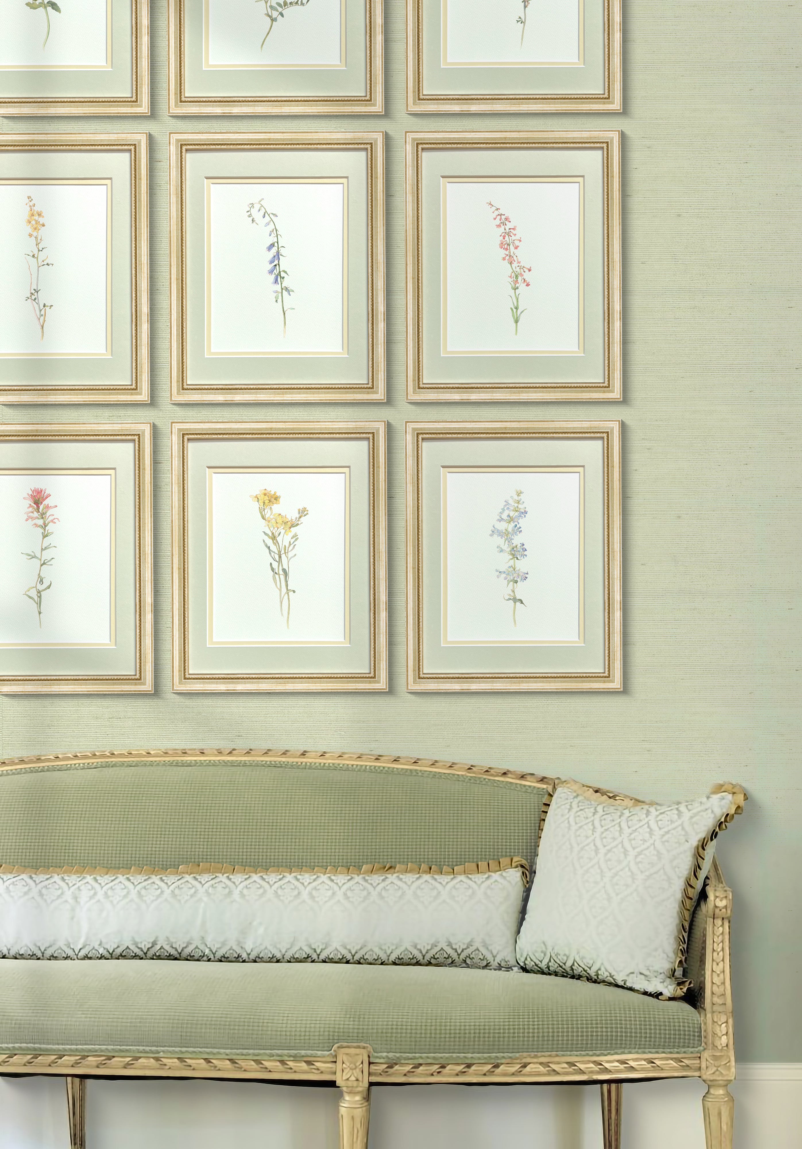 ⅞” Hudson Pale Gold Gilt Beaded Wood Frame