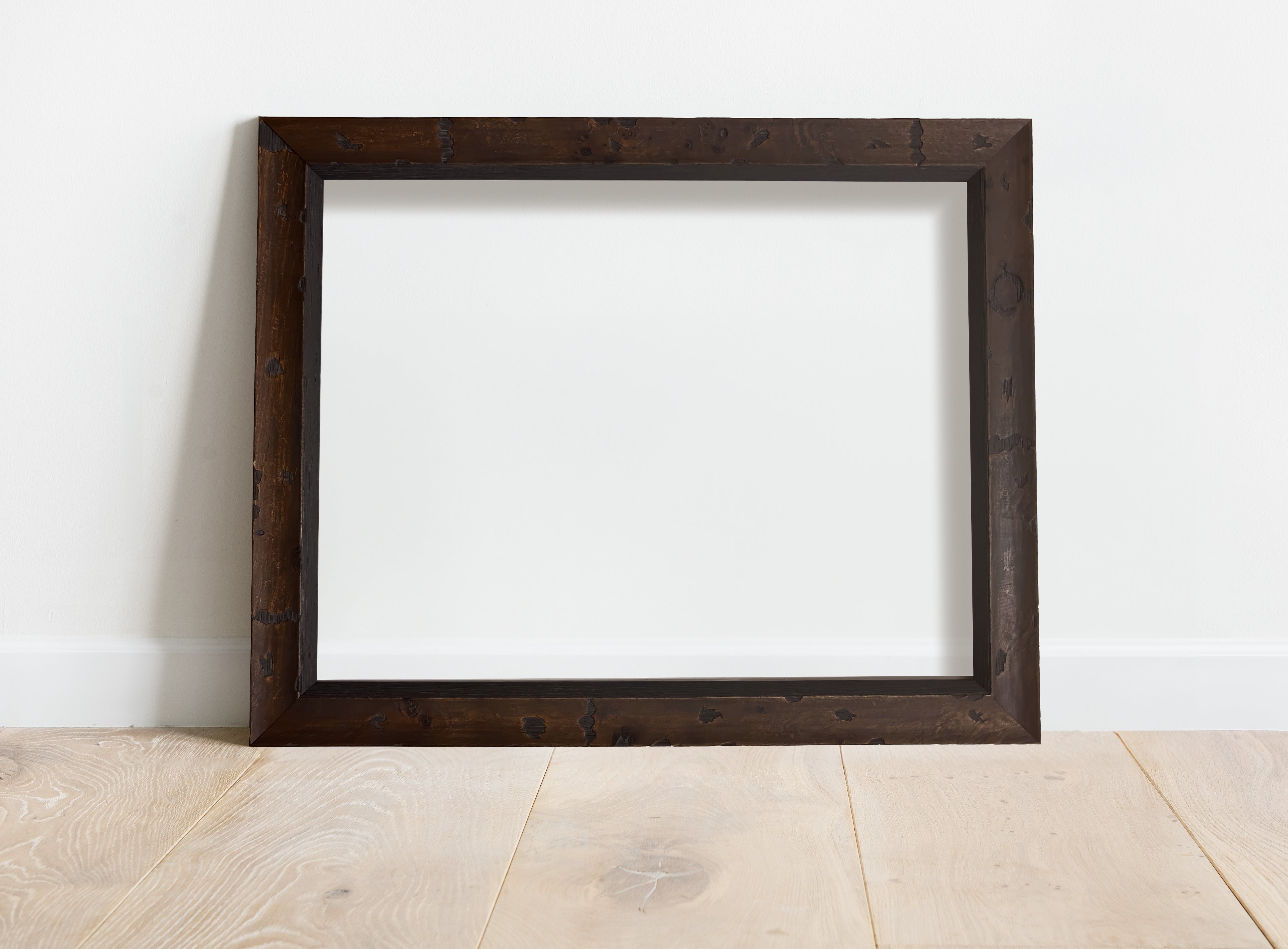 Rustic Espresso Burl Wood Frame