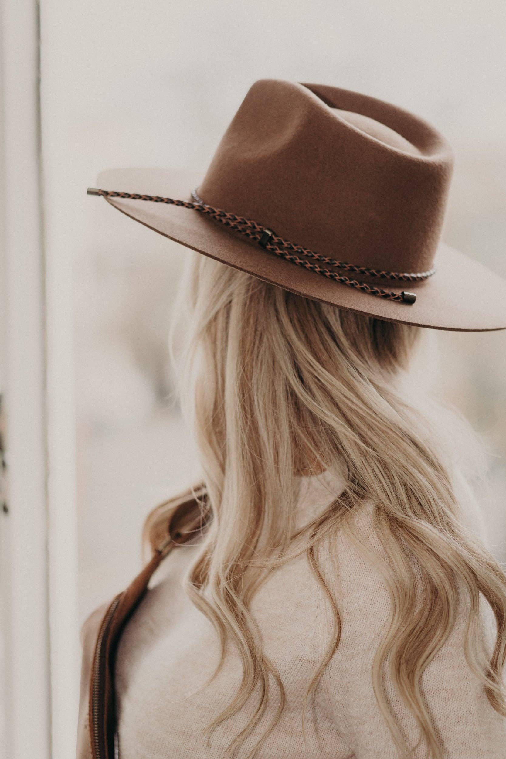 Genuine Leather Braided Hat Band