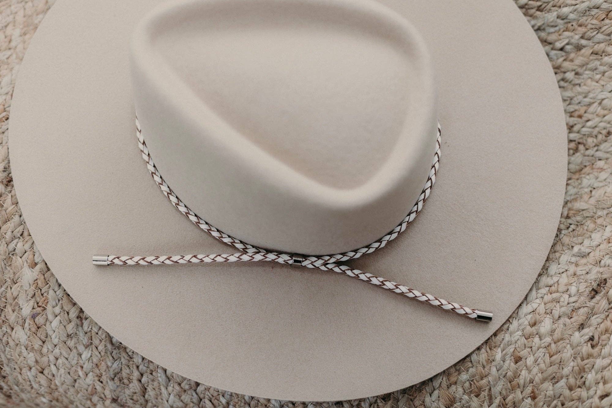 Genuine Leather Braided Hat Band