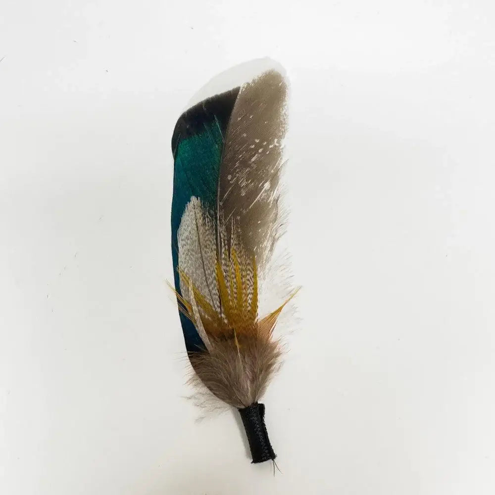 Feather Hat Accent- Style Blue