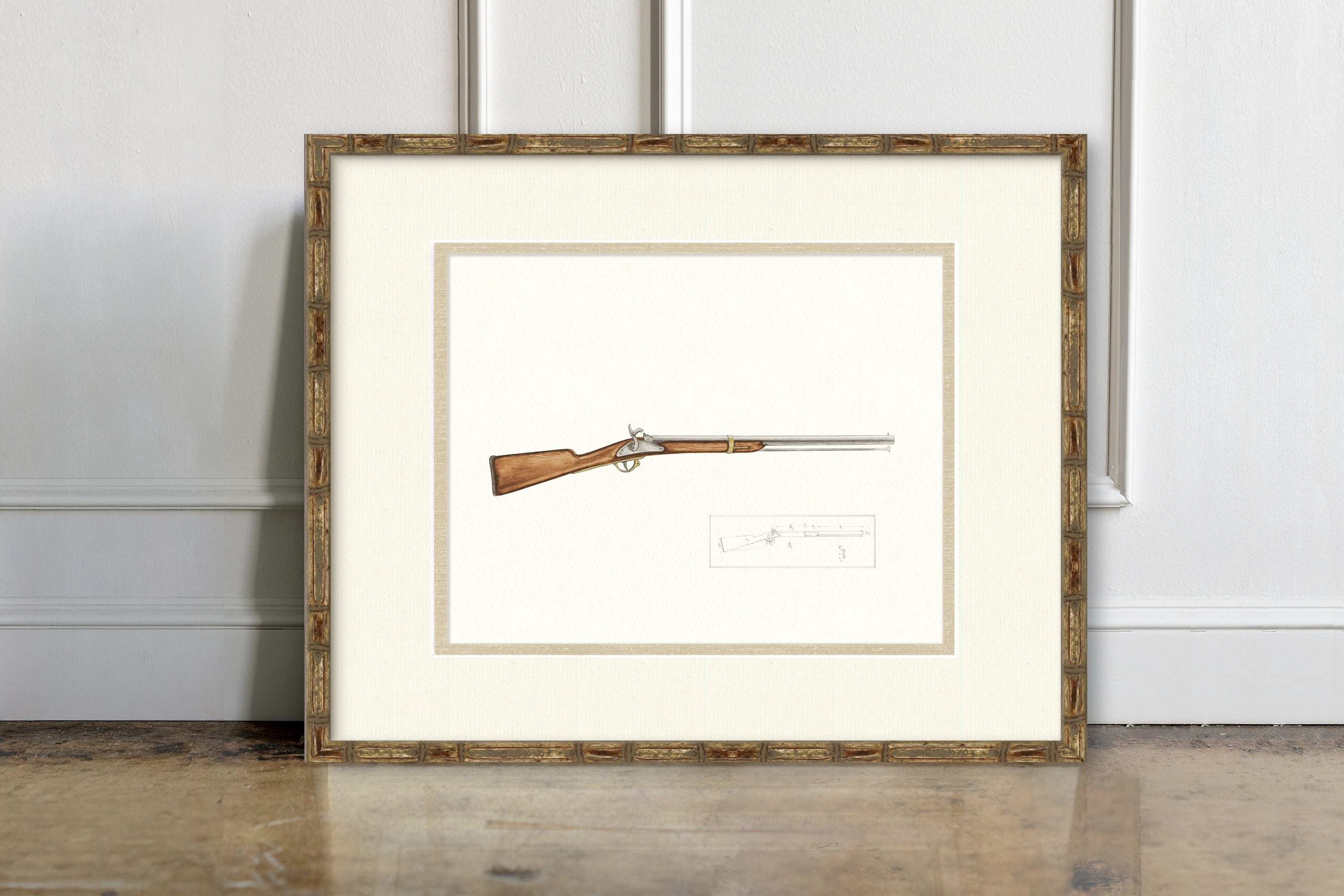 Antique Gun Illustrations - Percussion Cap Musketoon