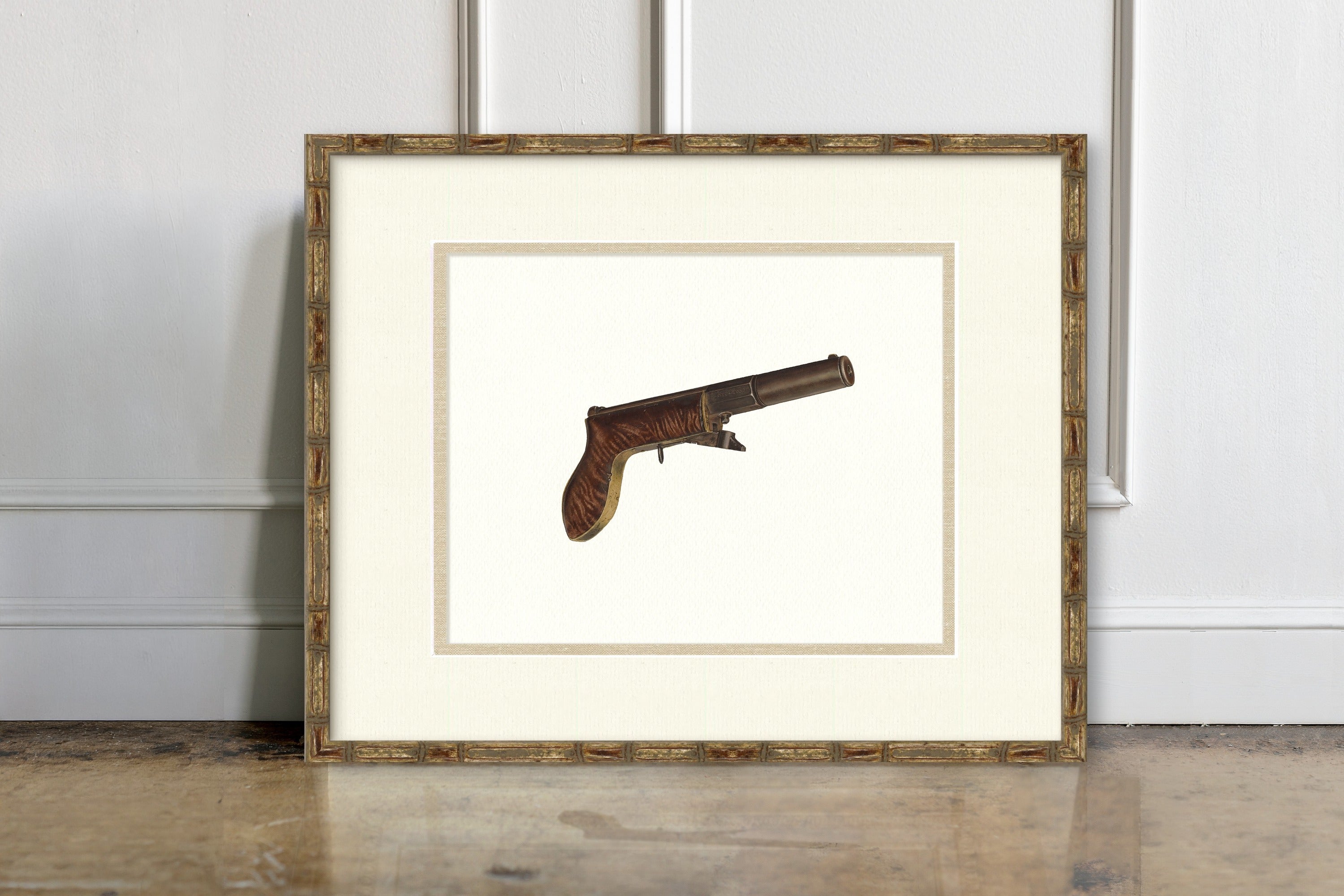 Antique Gun Illustrations - Tiffany & Co. Underhammer Pistol