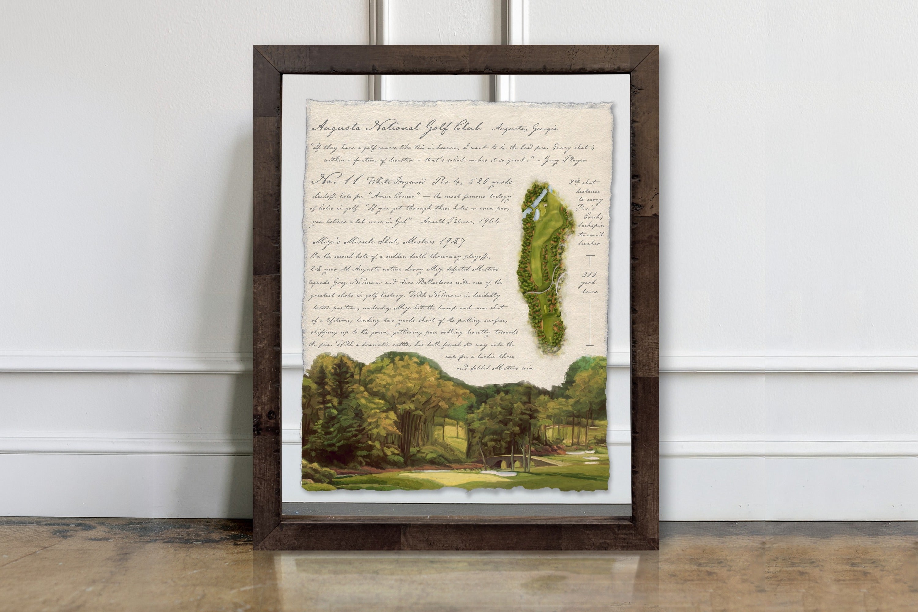 Illustrated Golf Course Studies - Augusta No. 11
