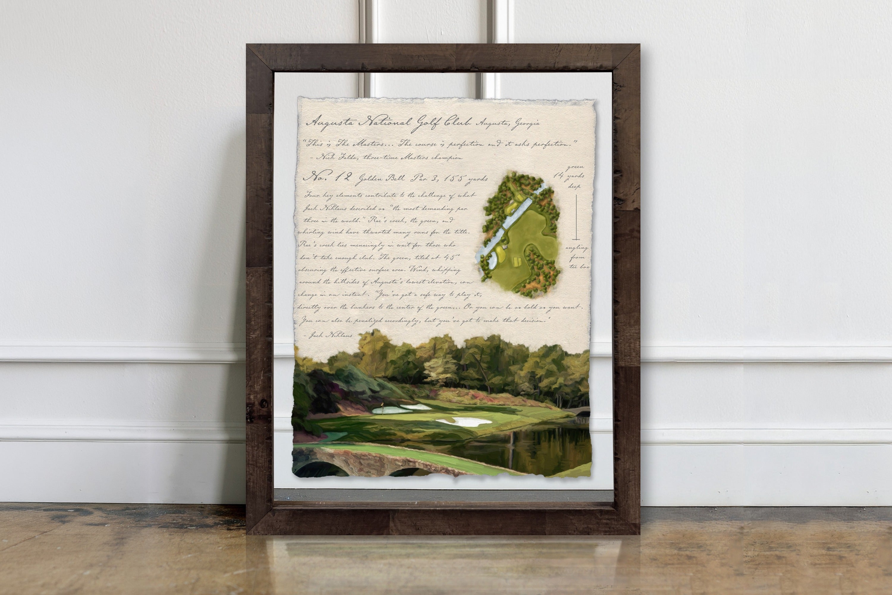 Illustrated Golf Course Studies - Augusta No. 12