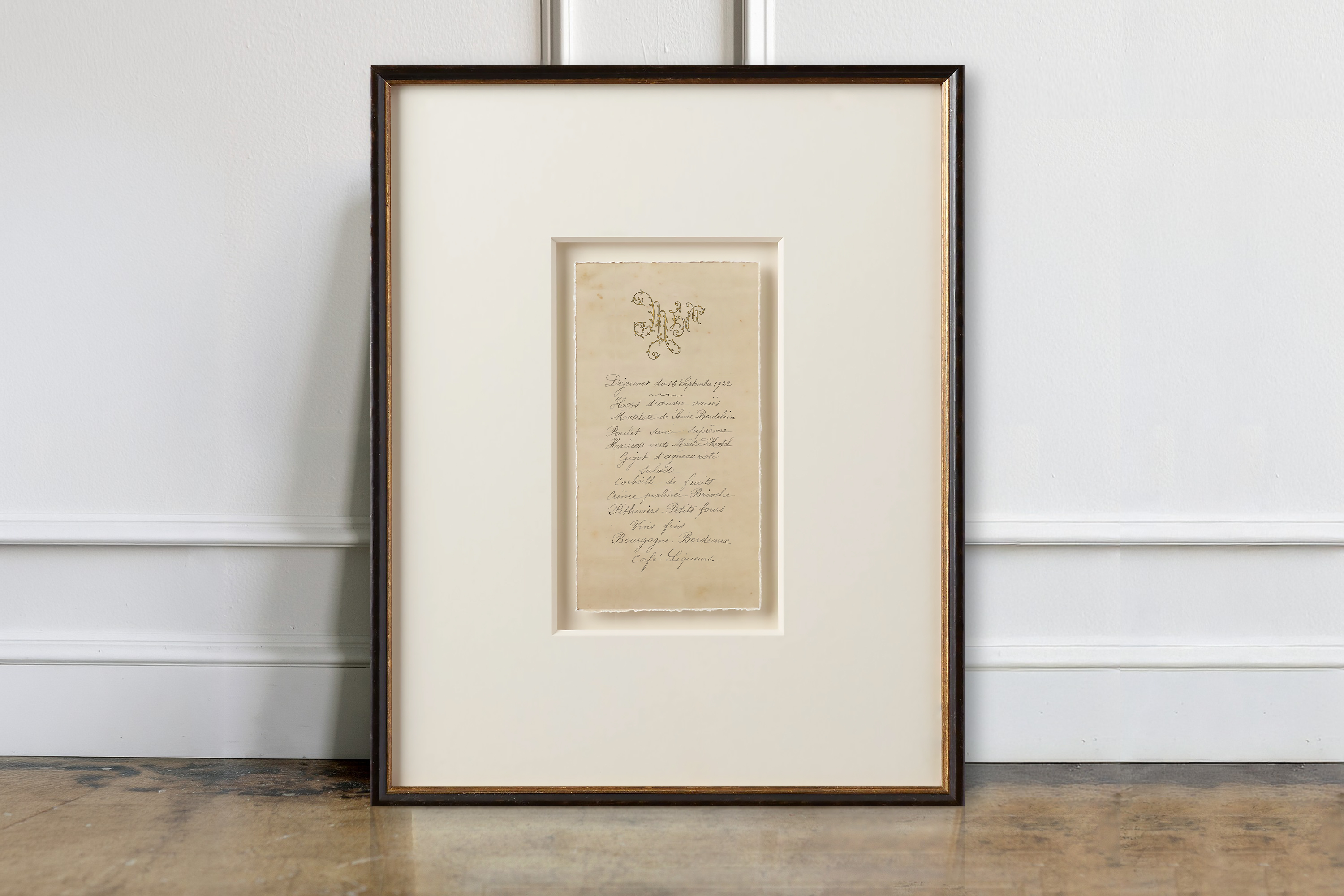 Vintage French Menus - 1929