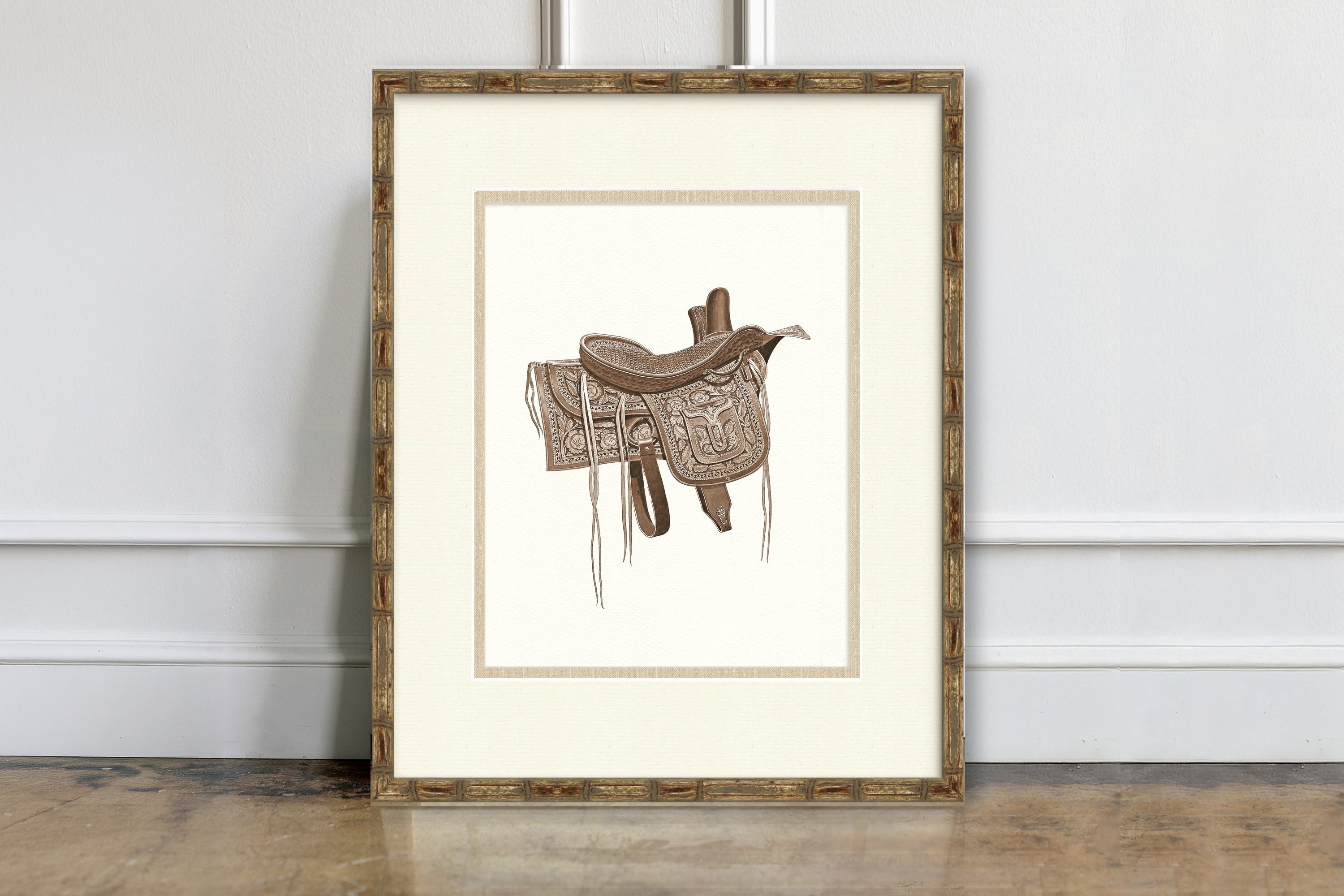Vintage Saddle Illustrations - Bandera