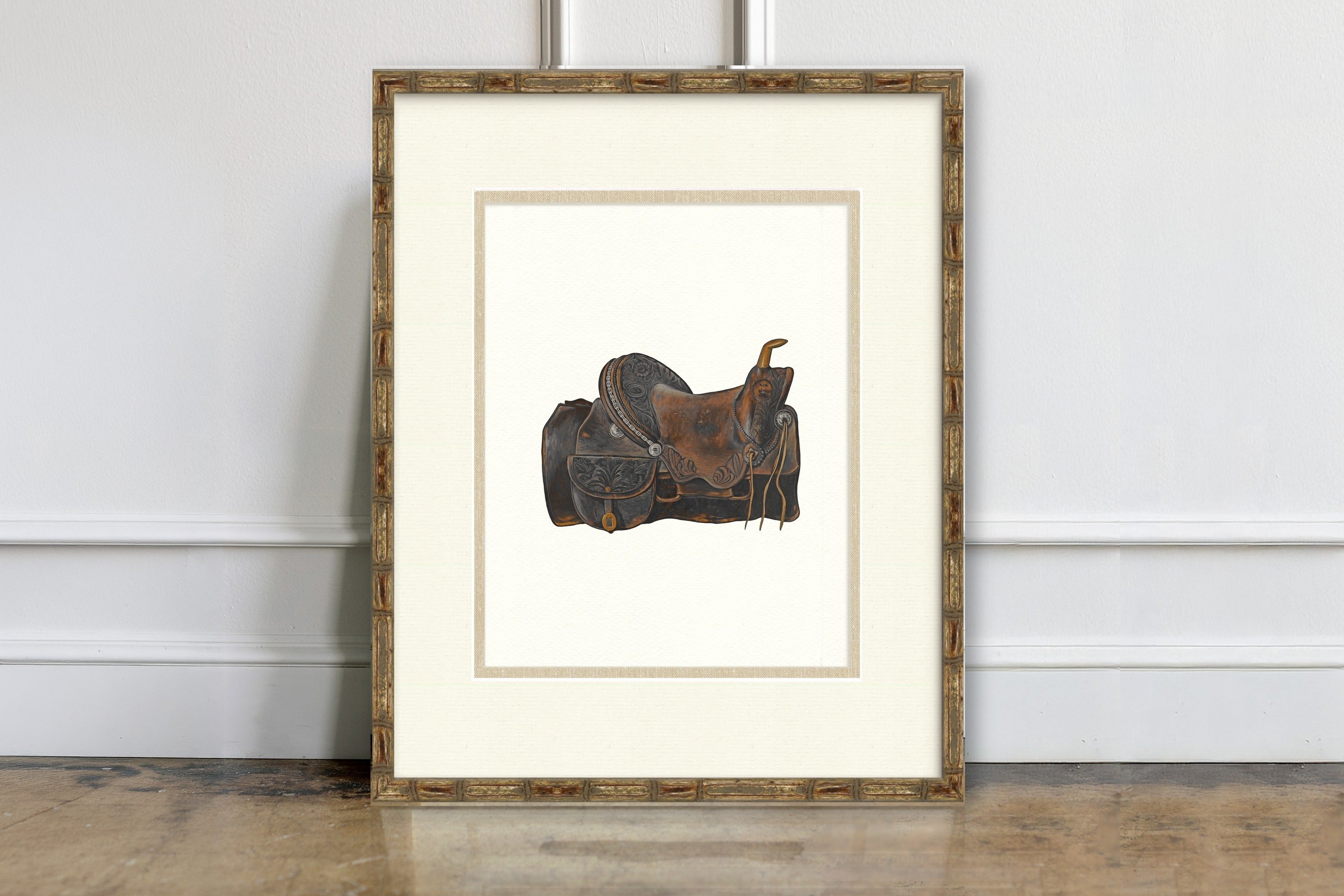 Vintage Saddle Illustrations - Calico