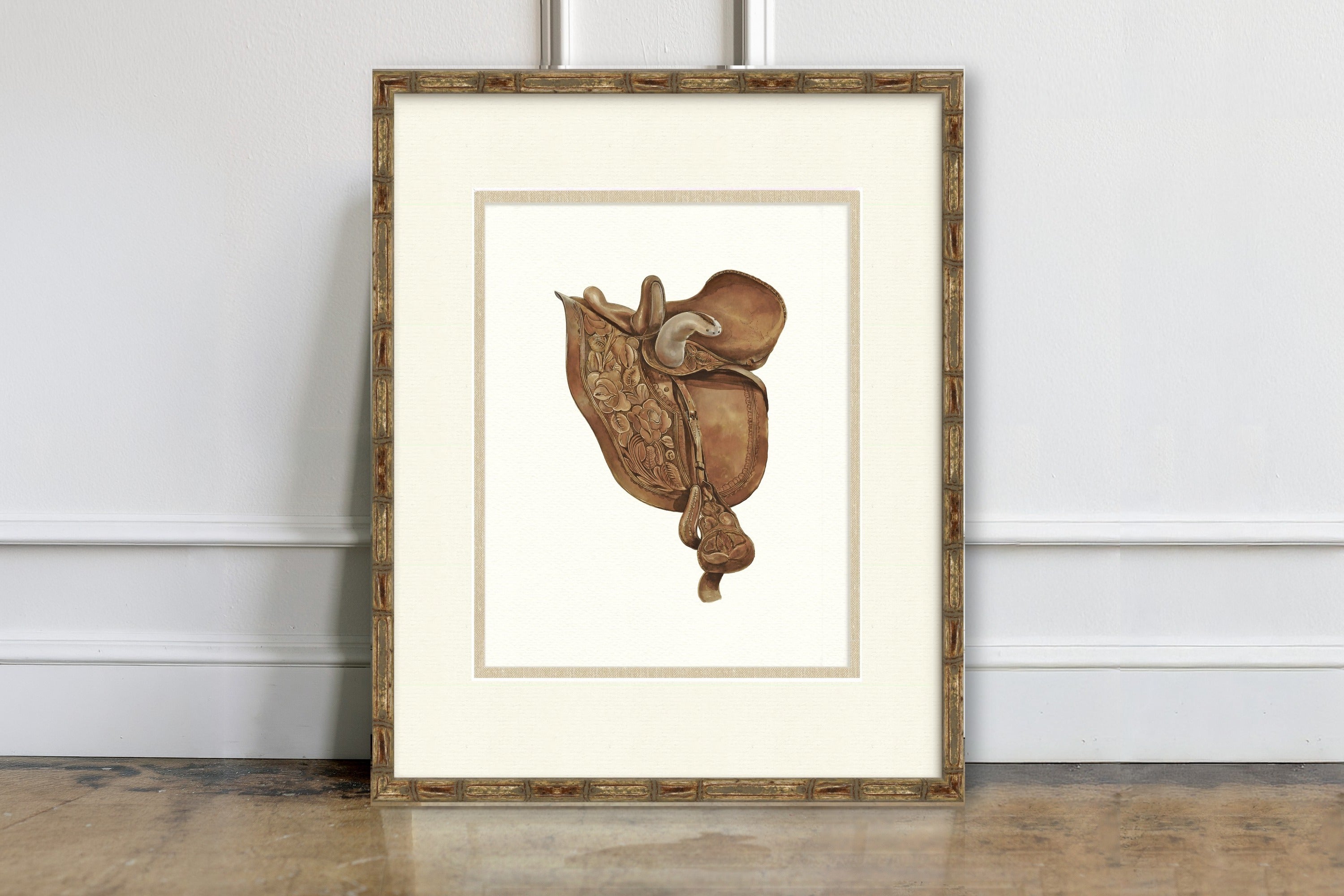 Vintage Saddle Illustrations - Laredo