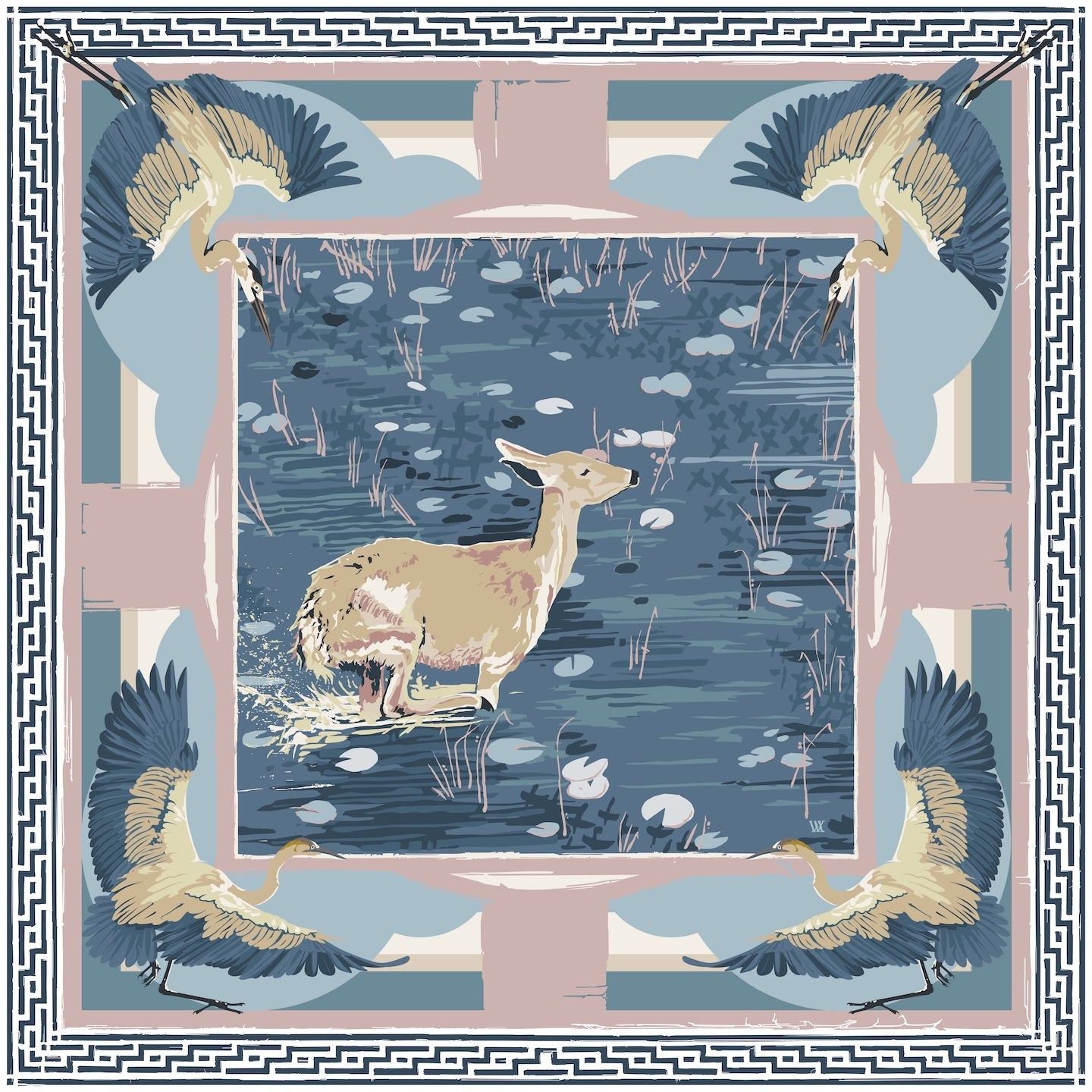 Lily Pad Doe Scarf