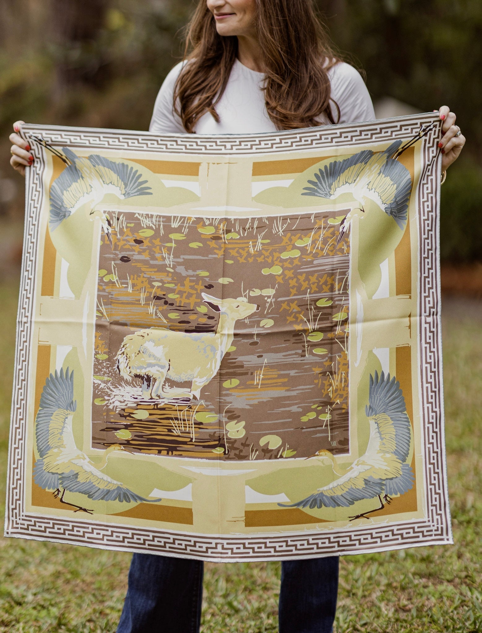 Lily Pad Doe Scarf