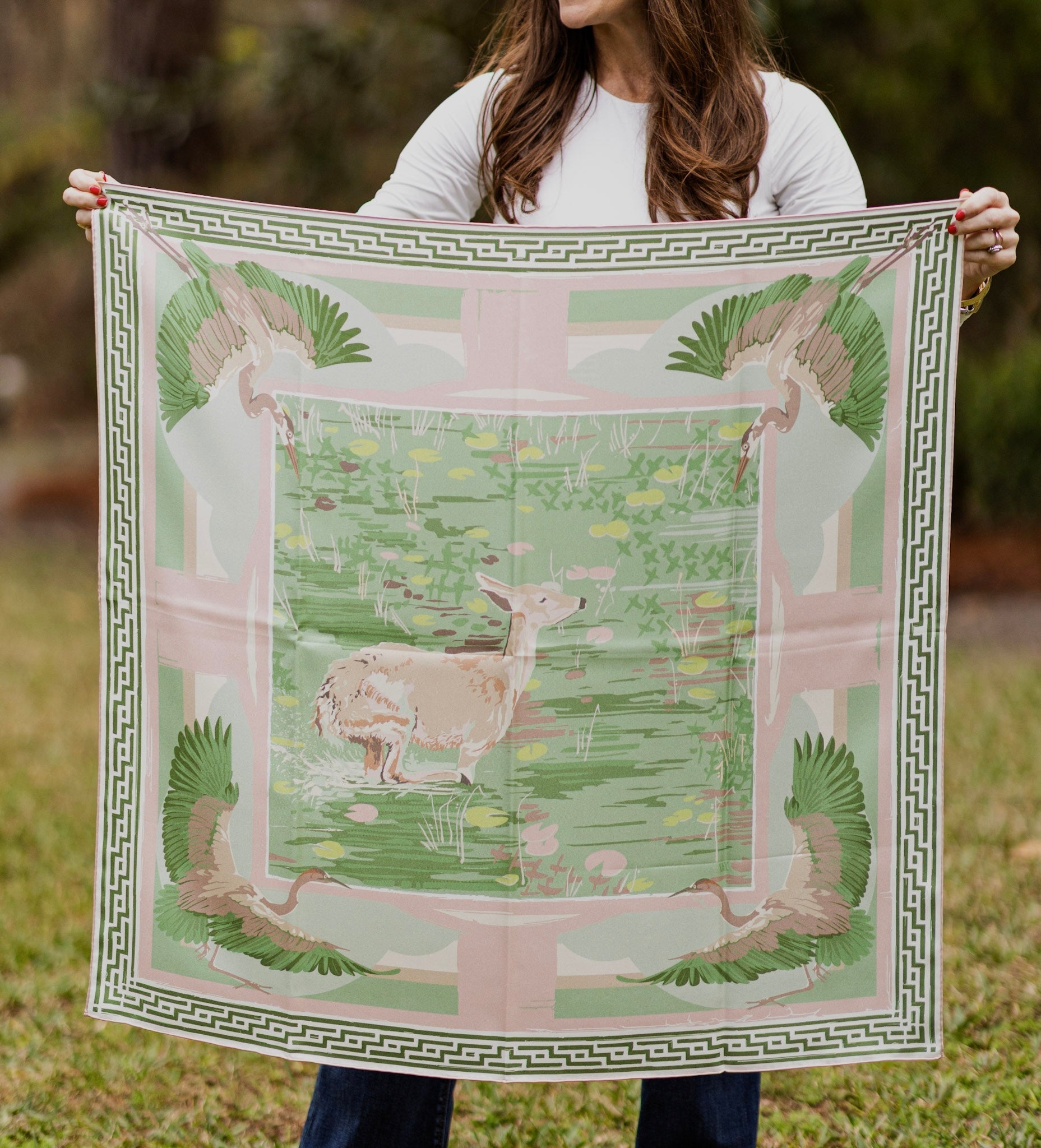 Lily Pad Doe Scarf