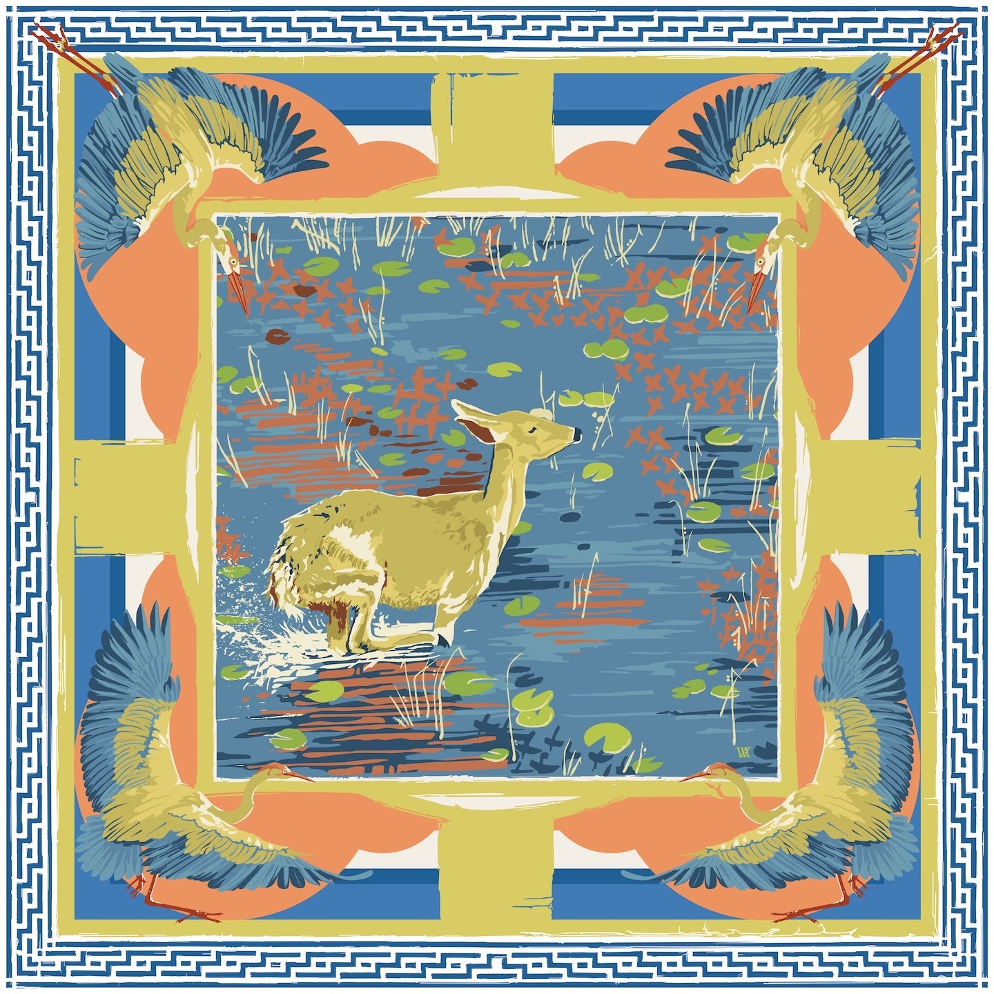 Lily Pad Doe Scarf