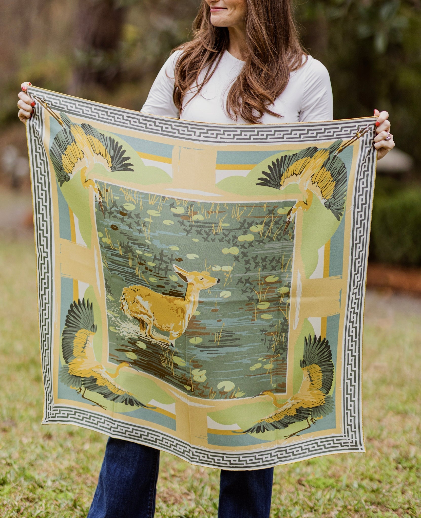 Lily Pad Doe Scarf