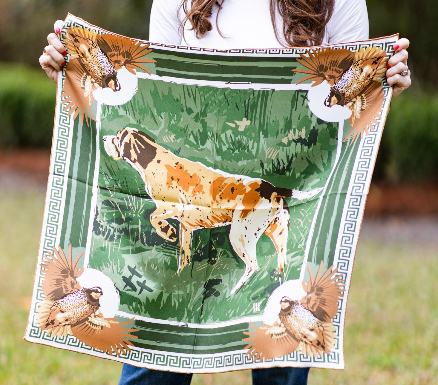English Pointer Silk Scarf
